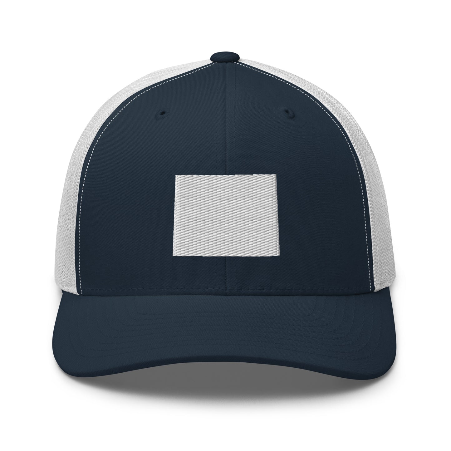 Wyoming State Silhouette Mid 6 Panel Snapback Trucker Hat