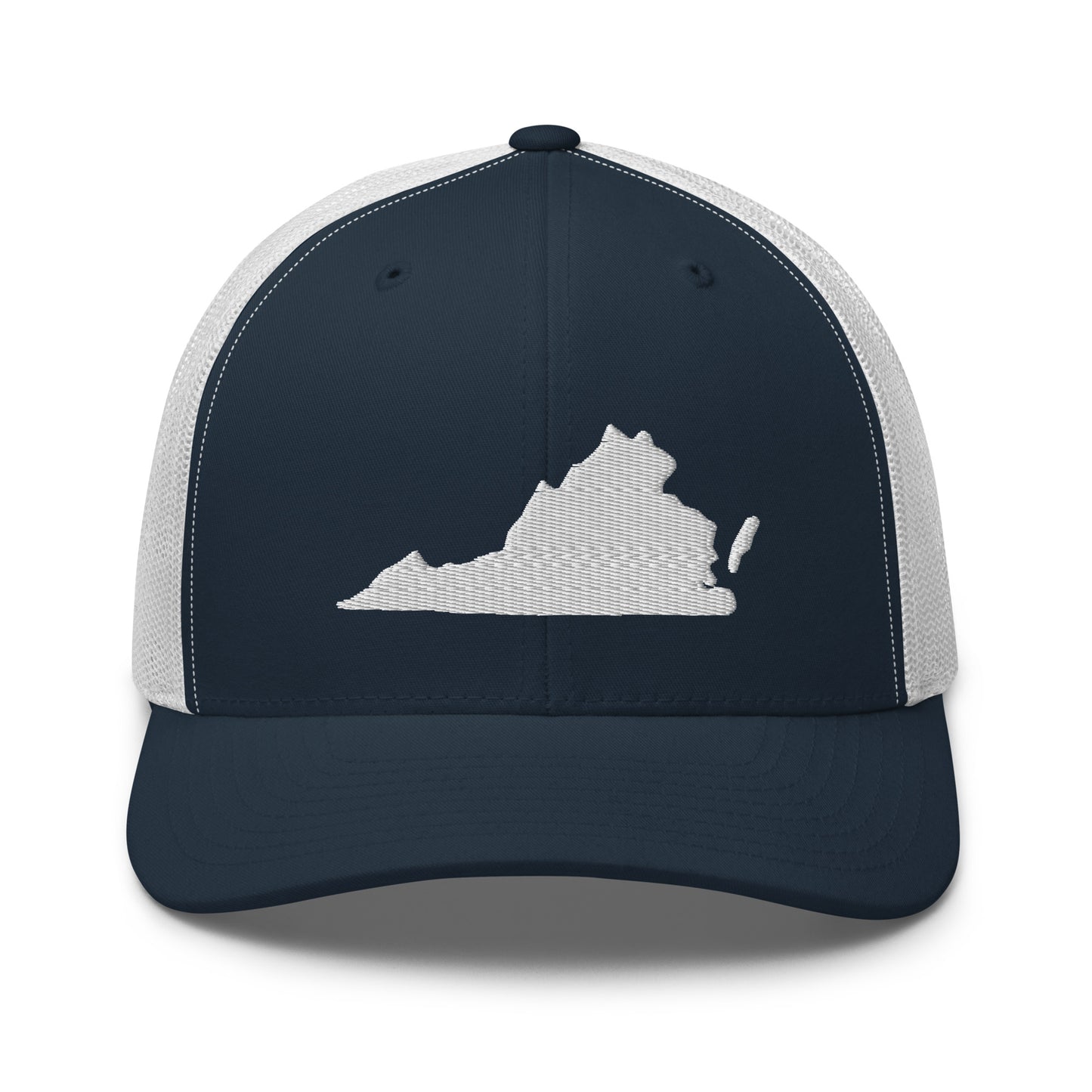 Virginia State Silhouette Mid 6 Panel Snapback Trucker Hat