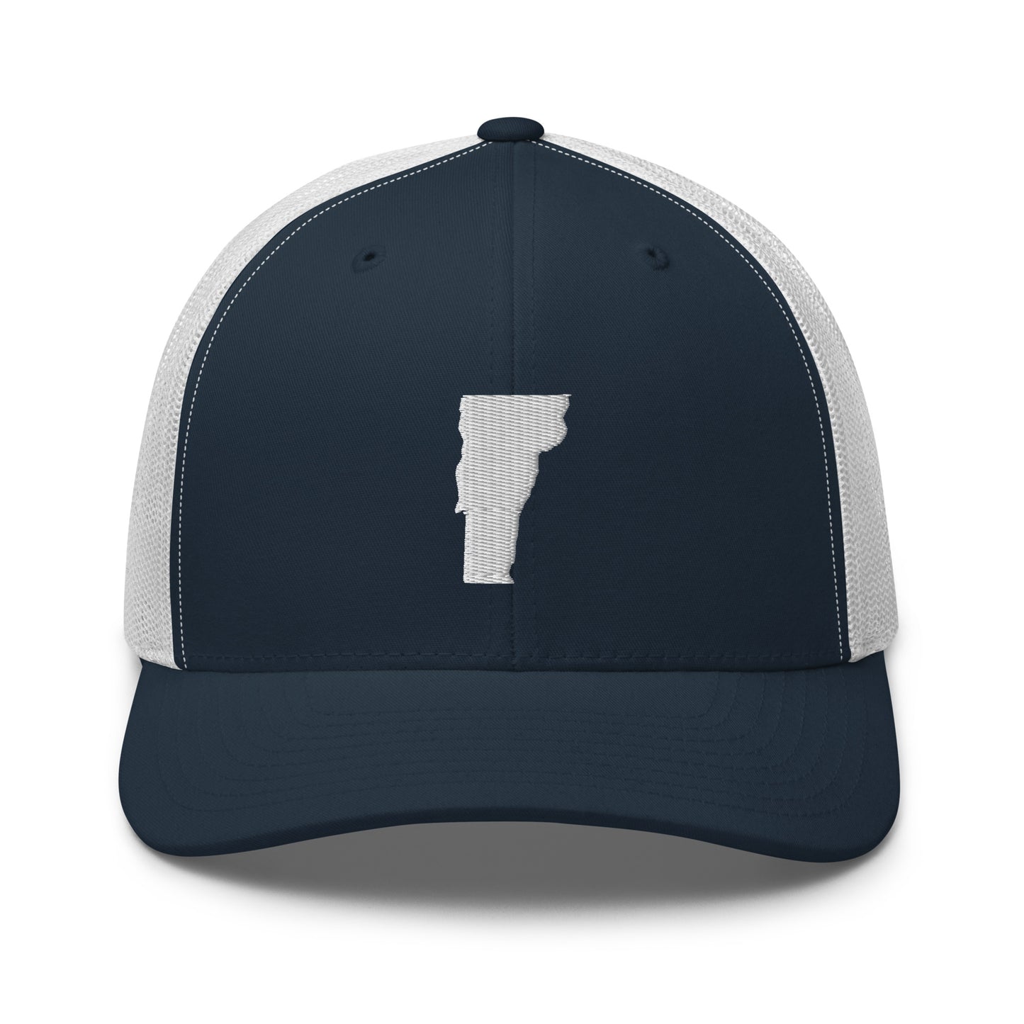 Vermont State Silhouette Mid 6 Panel Snapback Trucker Hat