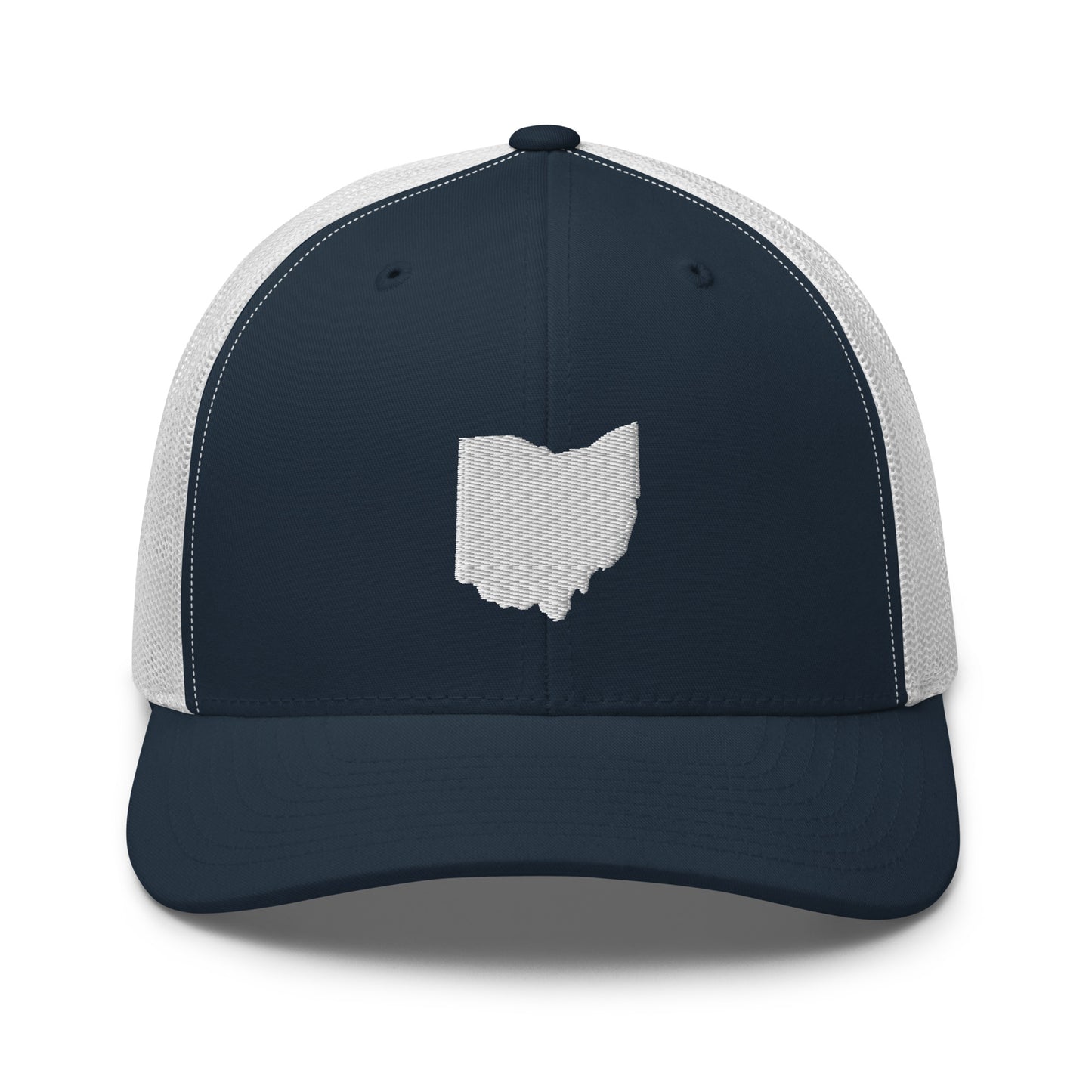 Ohio State Silhouette Mid 6 Panel Snapback Trucker Hat