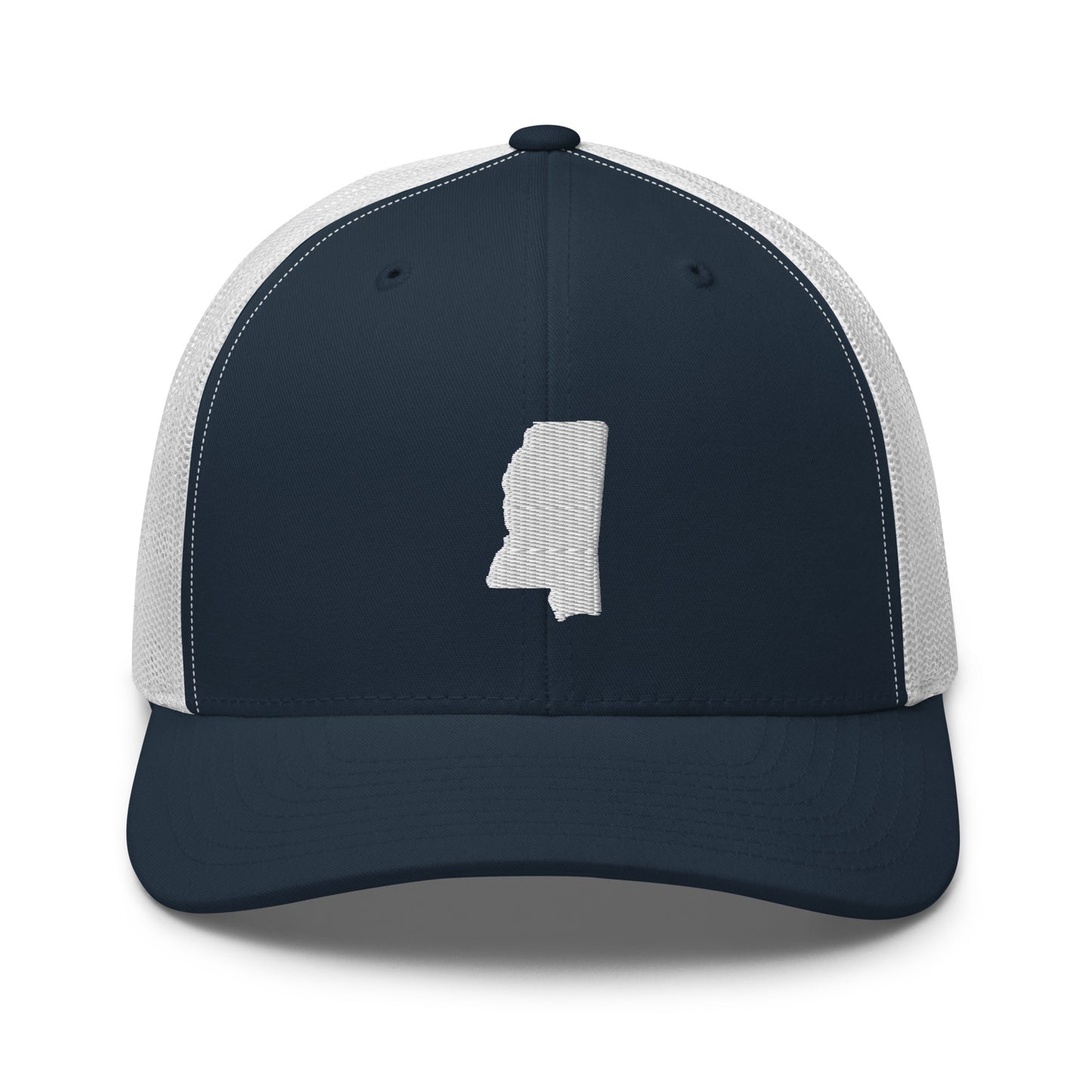 Mississippi State Silhouette Mid 6 Panel Snapback Trucker Hat