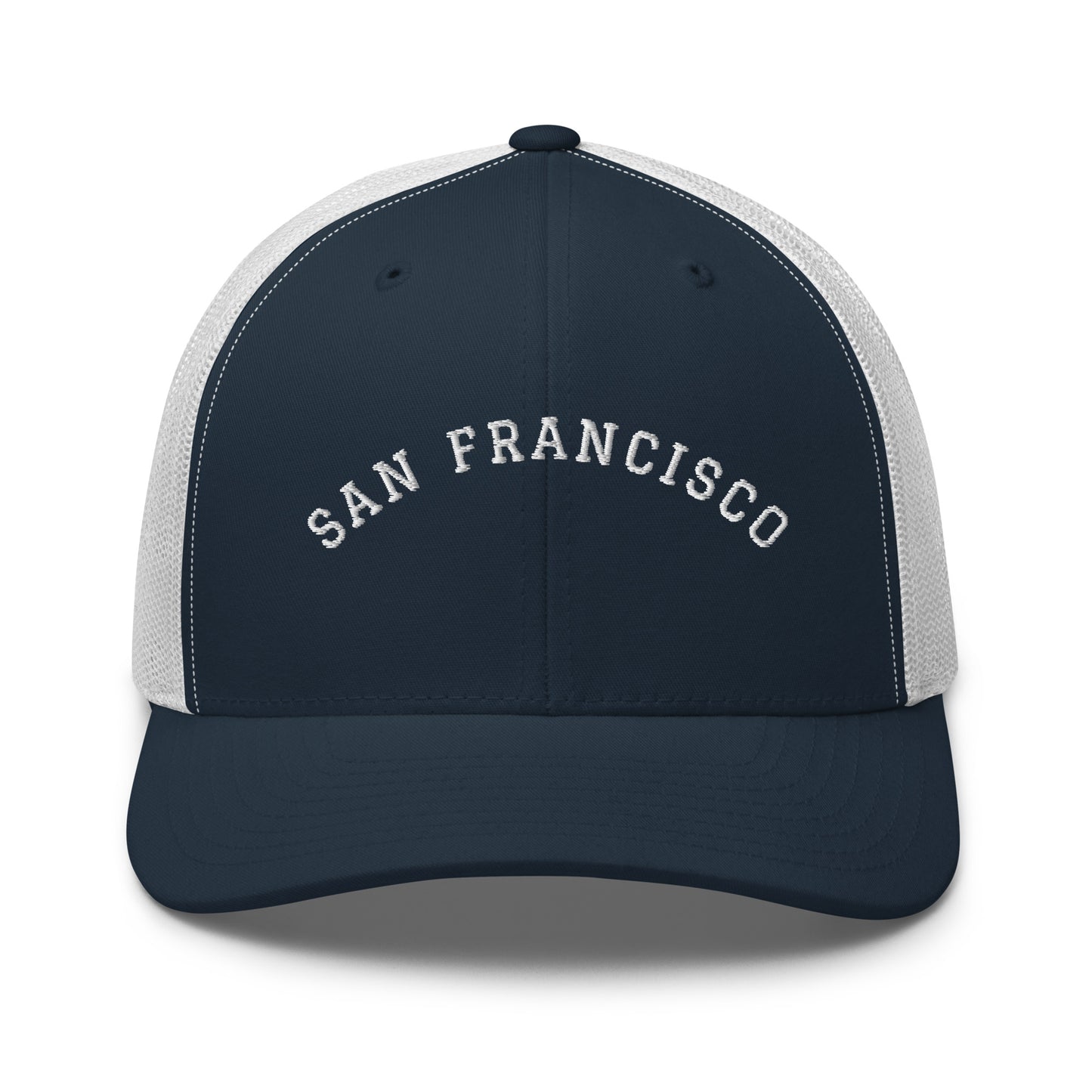 San Francisco Arch Mid 6 Panel Snapback Trucker Hat