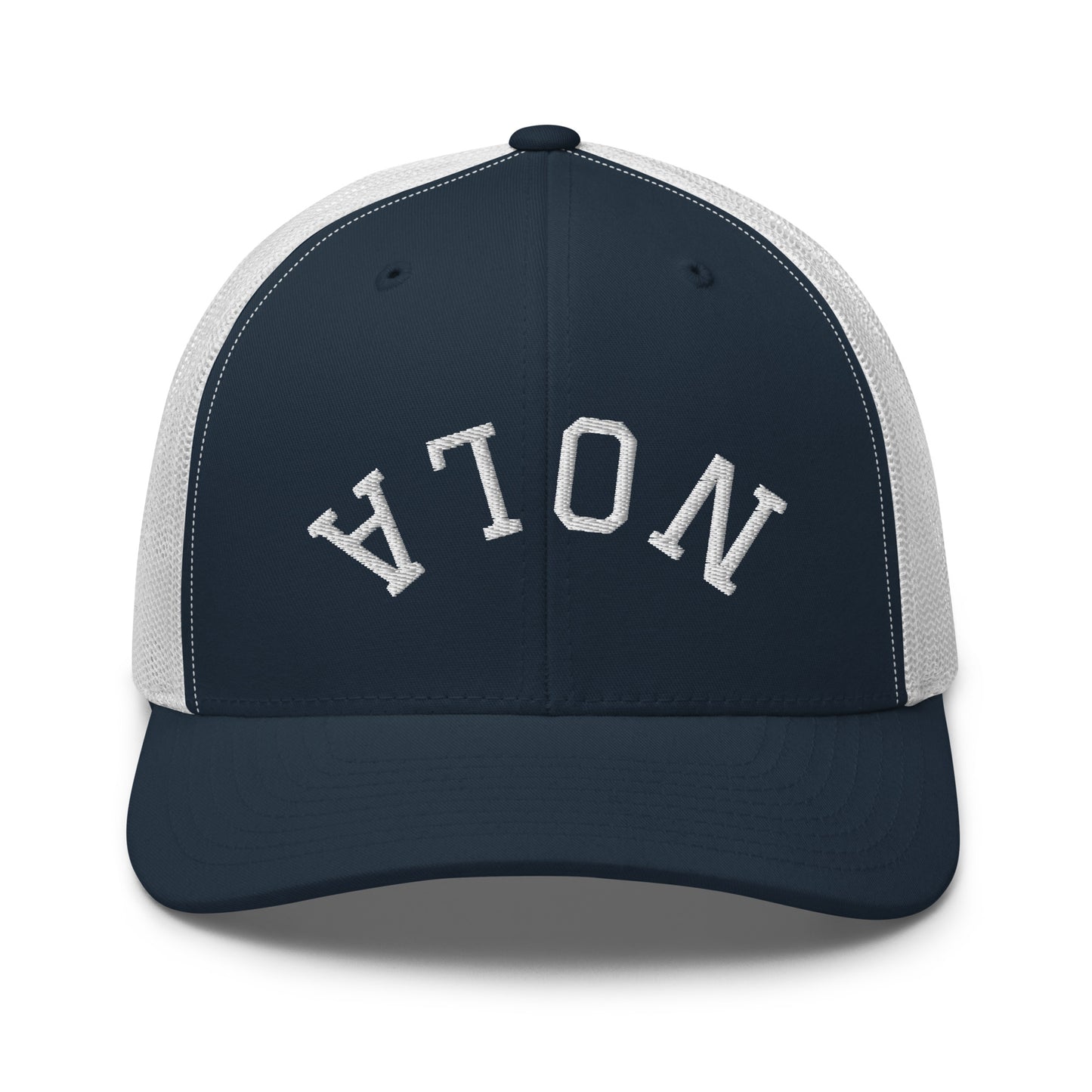 New Orleans Upside Down Arch Mid 6 Panel Snapback Trucker Hat