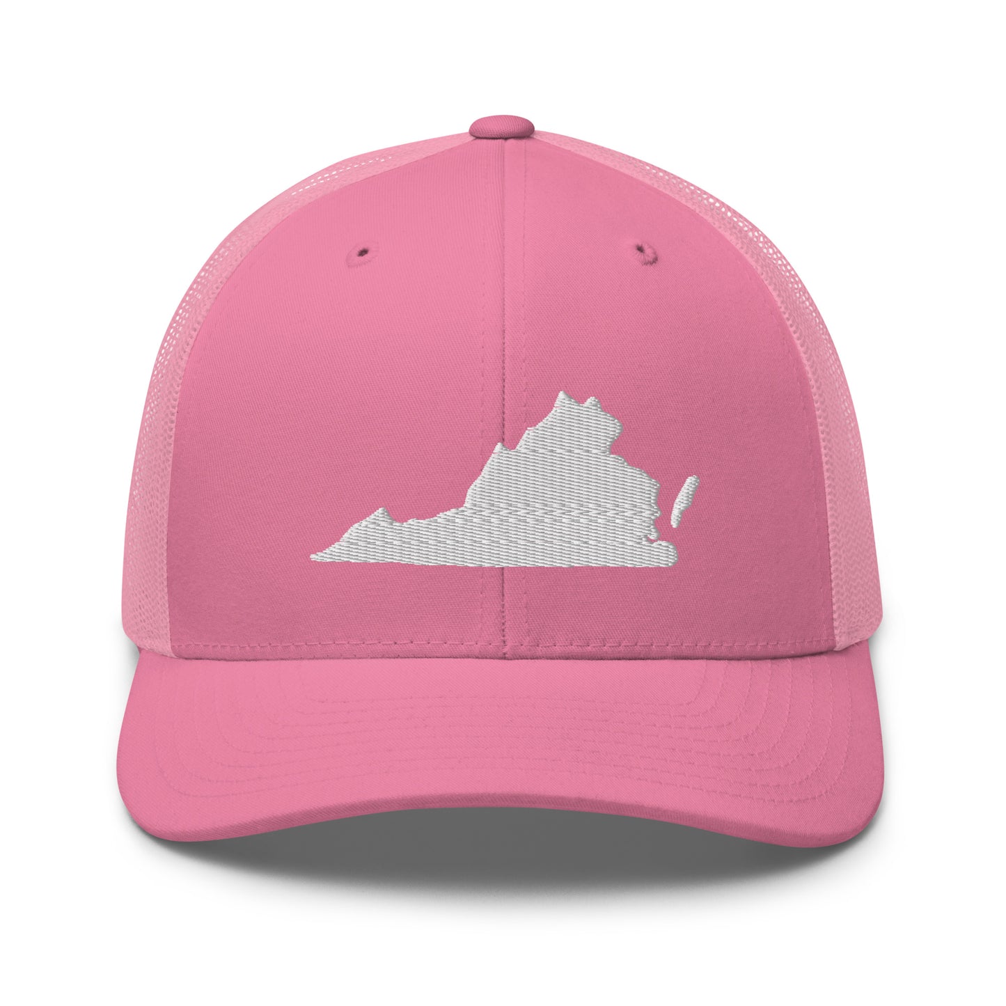 Virginia State Silhouette Mid 6 Panel Snapback Trucker Hat