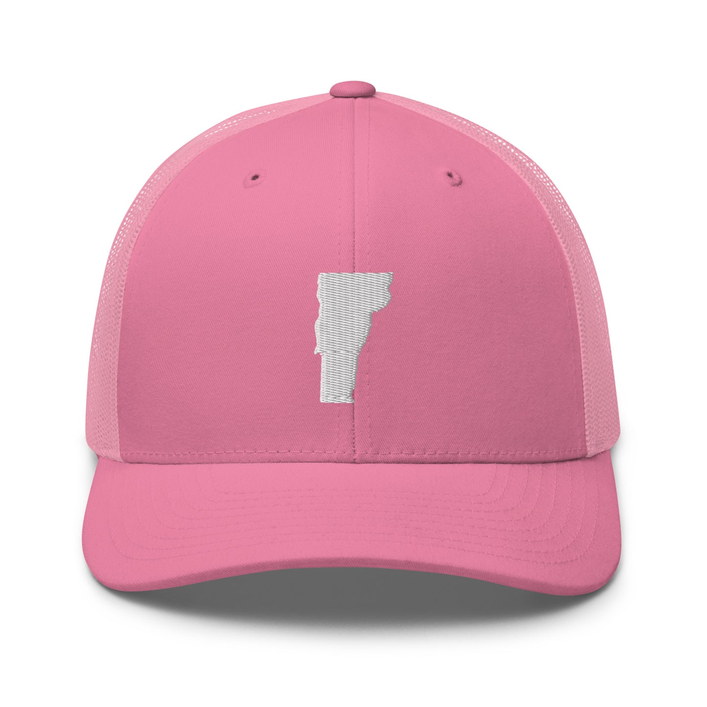 Vermont State Silhouette Mid 6 Panel Snapback Trucker Hat