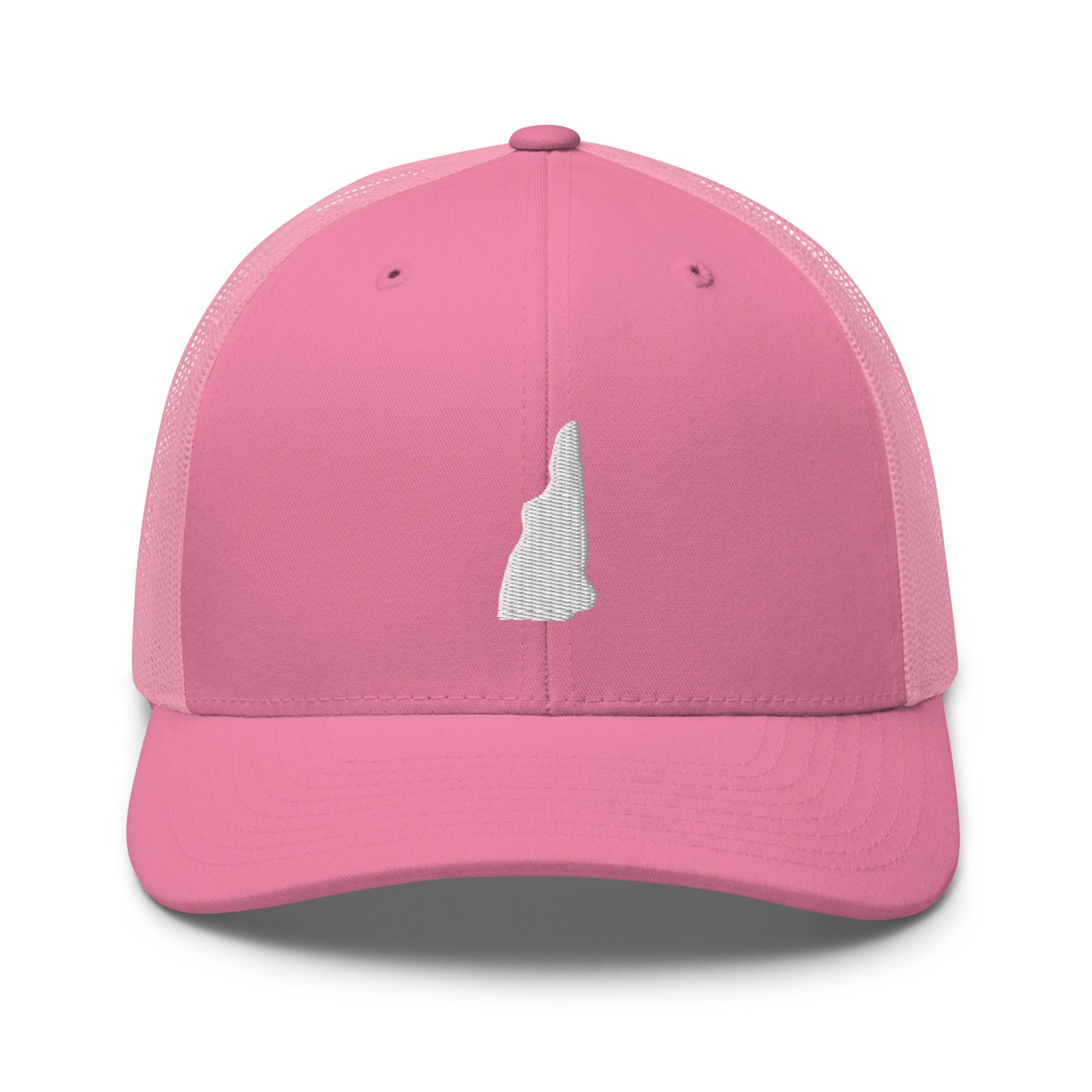 New Hampshire State Silhouette Mid 6 Panel Snapback Trucker Hat