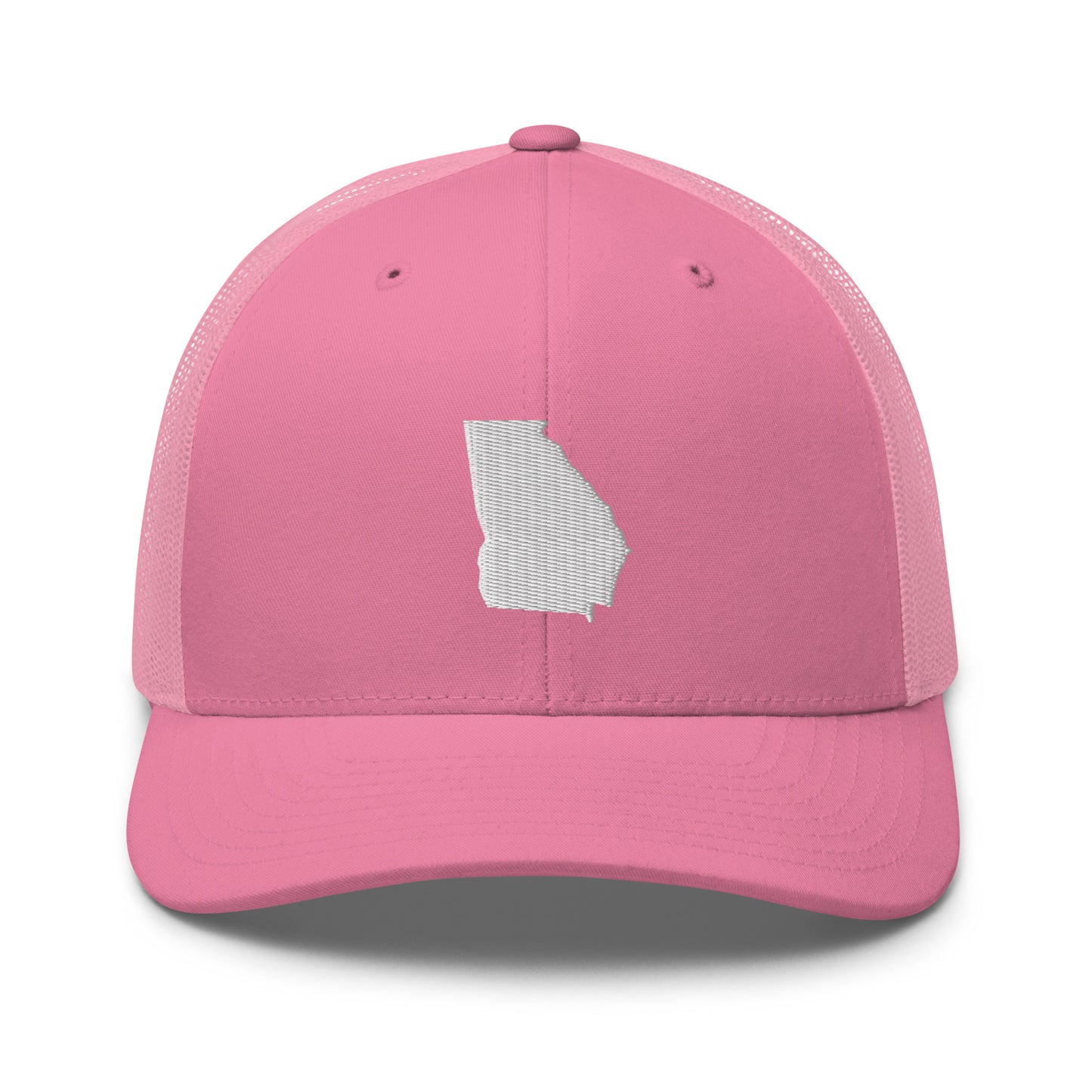 Georgia State Silhouette Mid 6 Panel Snapback Trucker Hat