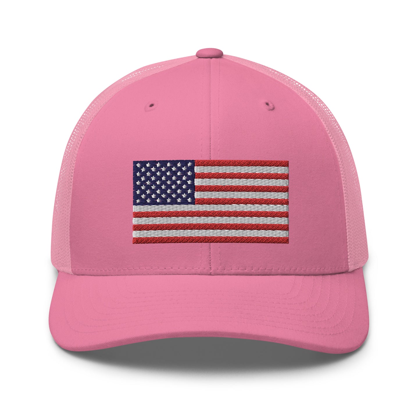United States USA Flag Mid 6 Panel Snapback Trucker Hat