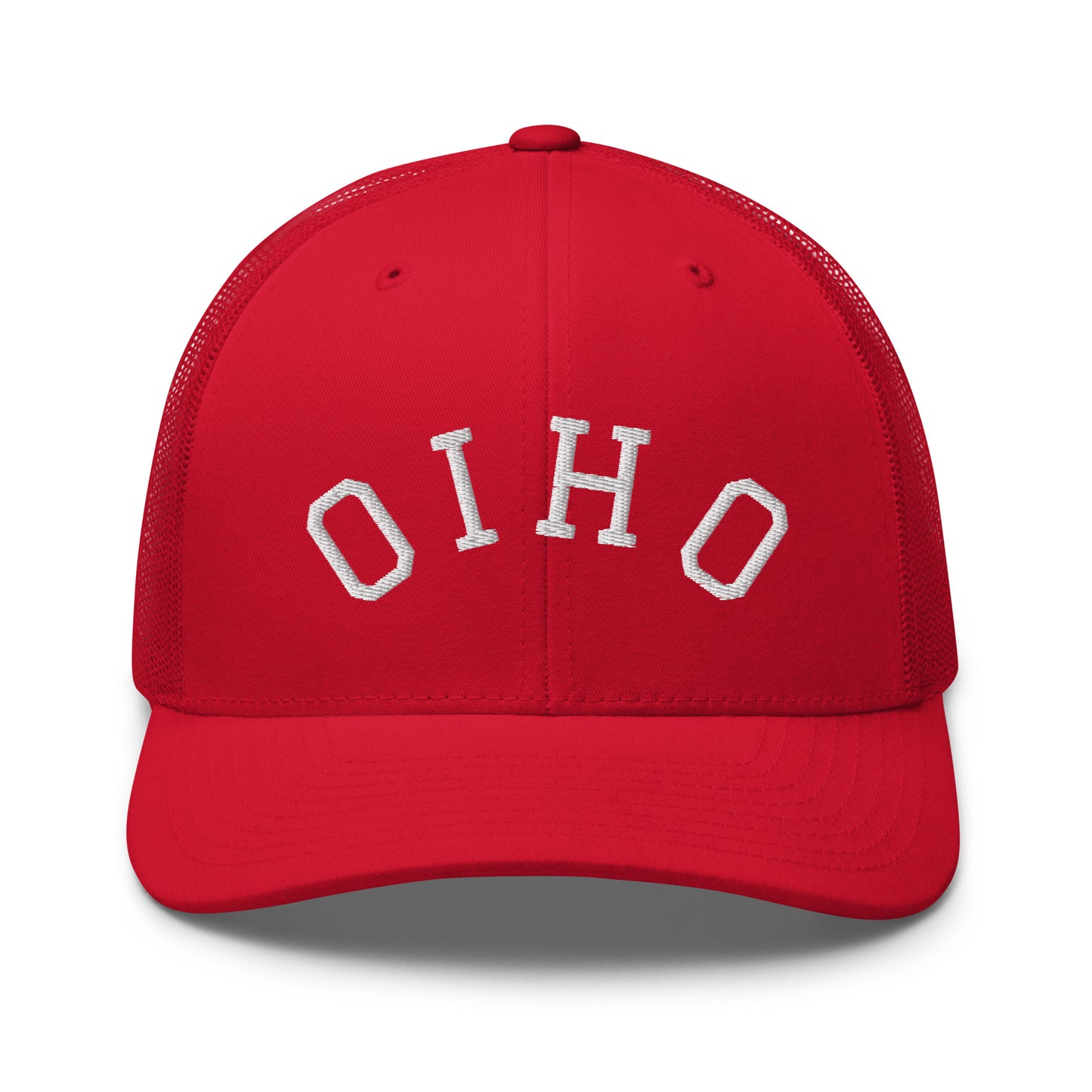 Ohio Upside Down Arch Mid 6 Panel Snapback Trucker Hat