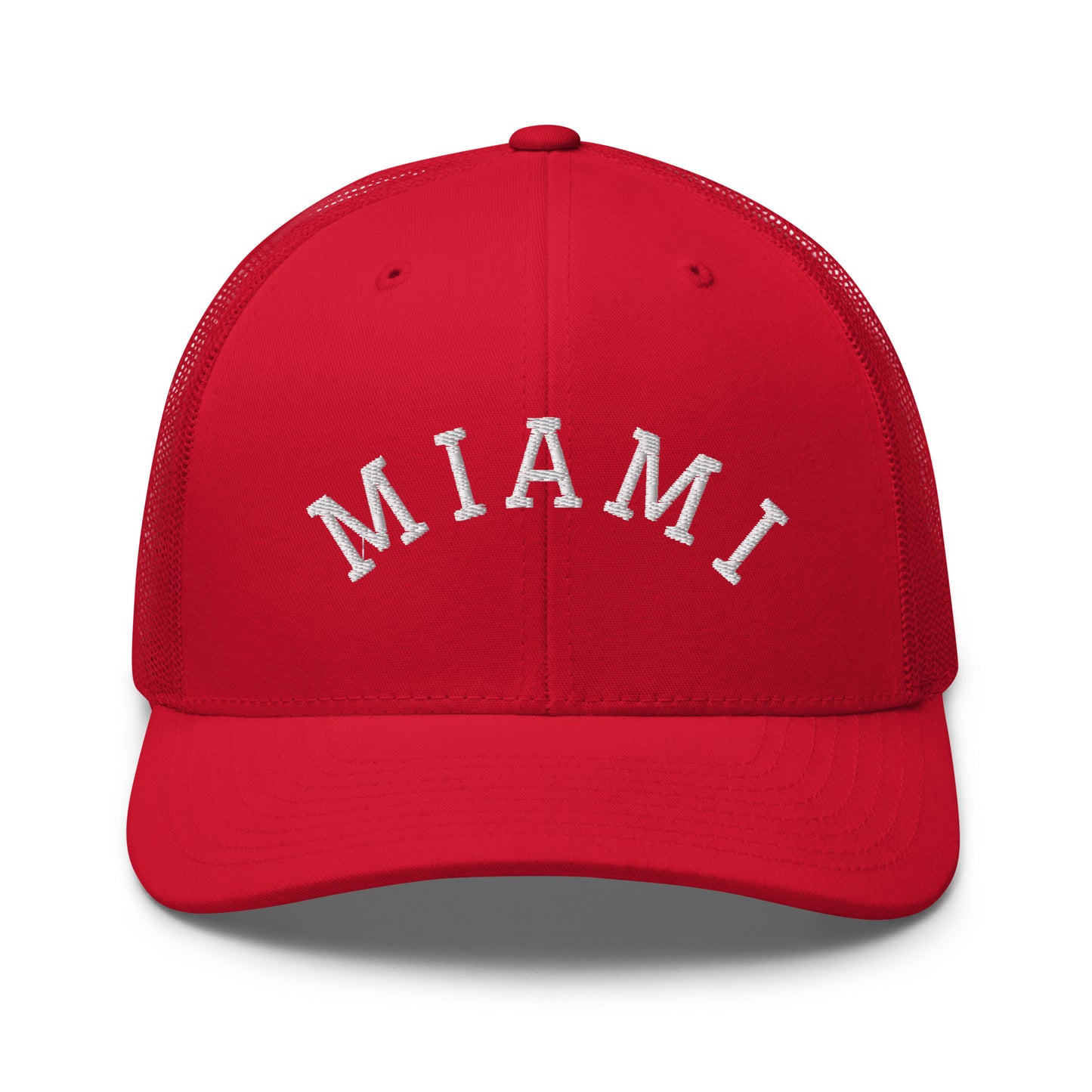 Miami Arch Mid 6 Panel Snapback Trucker Hat