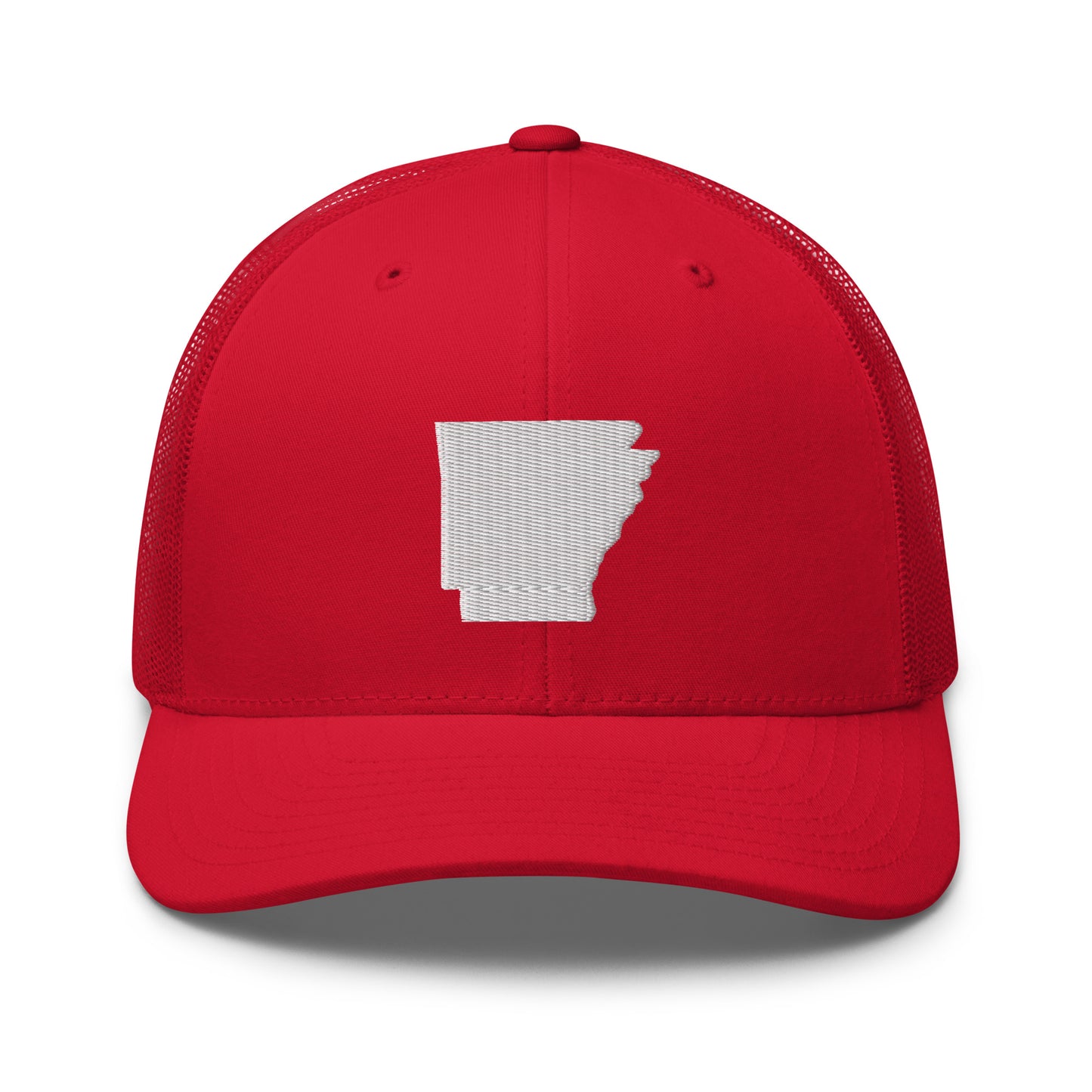 Arkansas State Silhouette Mid 6 Panel Snapback Trucker Hat