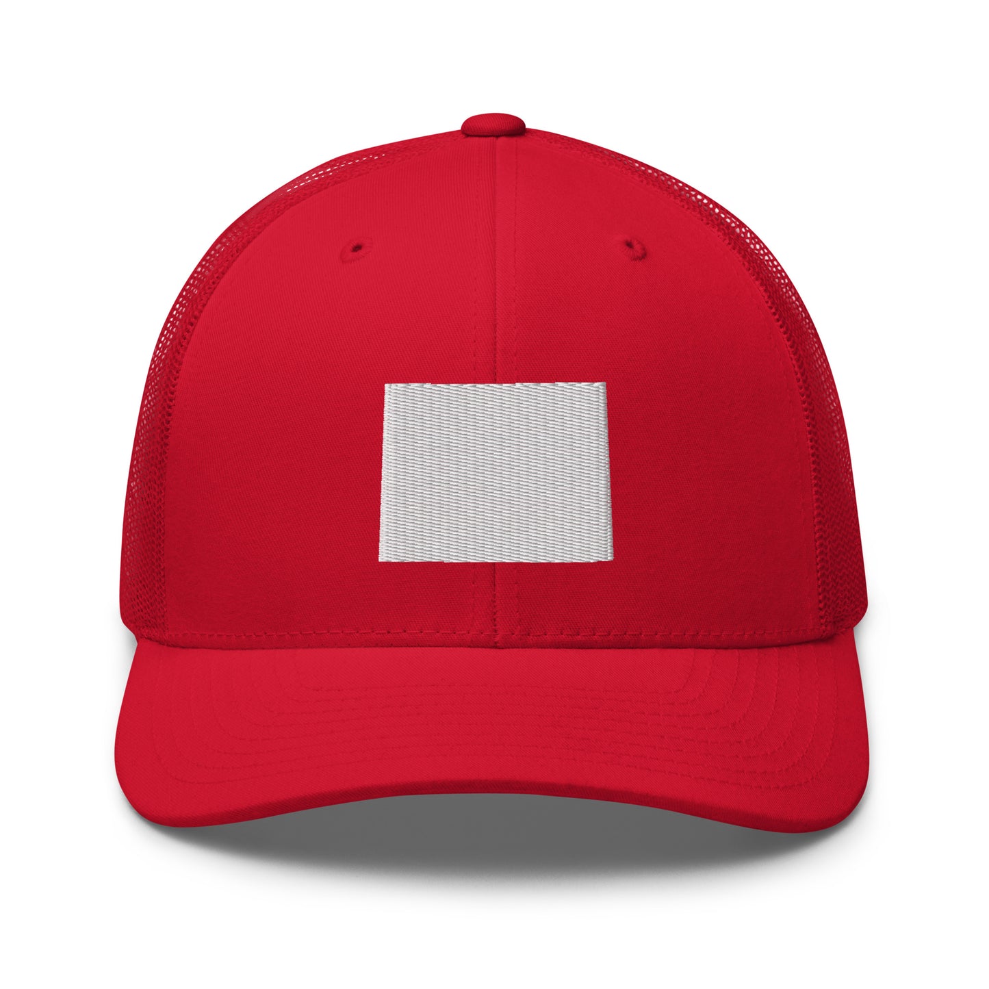 Wyoming State Silhouette Mid 6 Panel Snapback Trucker Hat