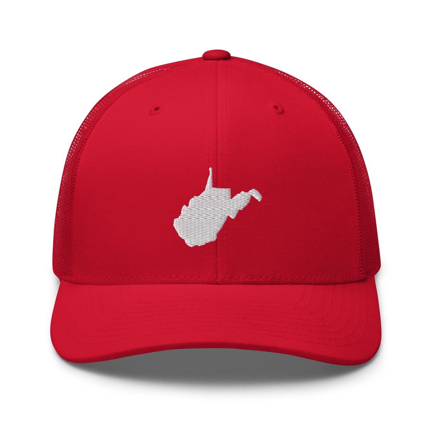 West Virginia State Silhouette Mid 6 Panel Snapback Trucker Hat