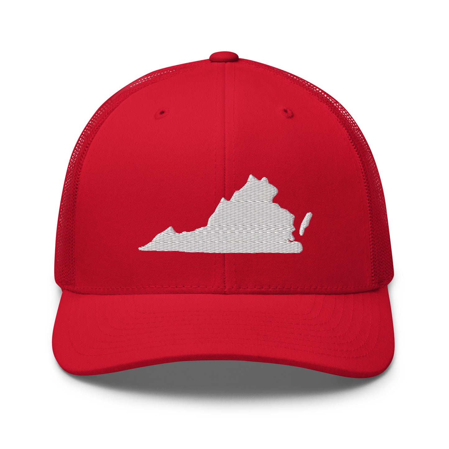 Virginia State Silhouette Mid 6 Panel Snapback Trucker Hat