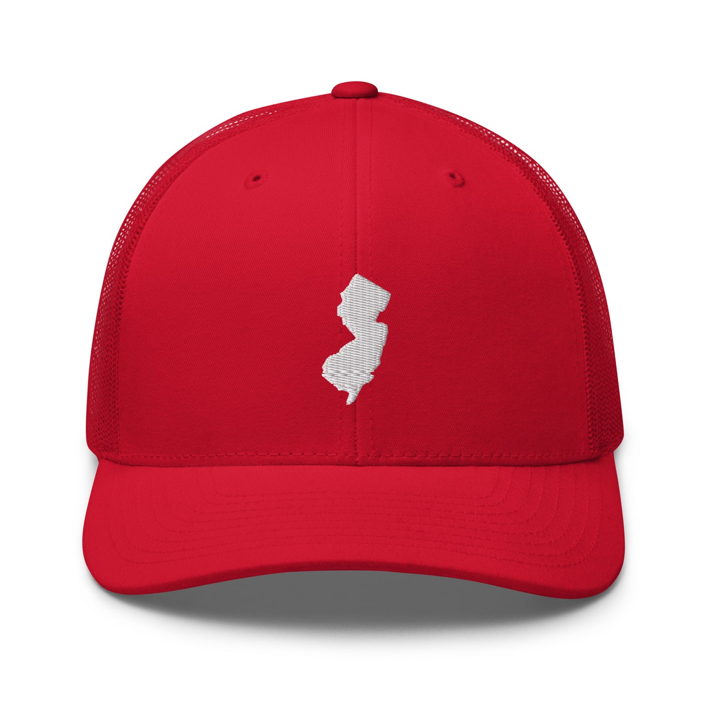 New Jersey State Silhouette Mid 6 Panel Snapback Trucker Hat