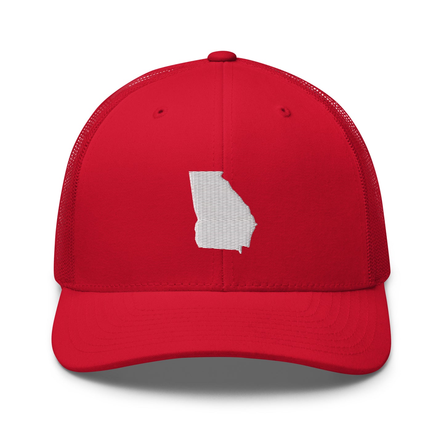 Georgia State Silhouette Mid 6 Panel Snapback Trucker Hat