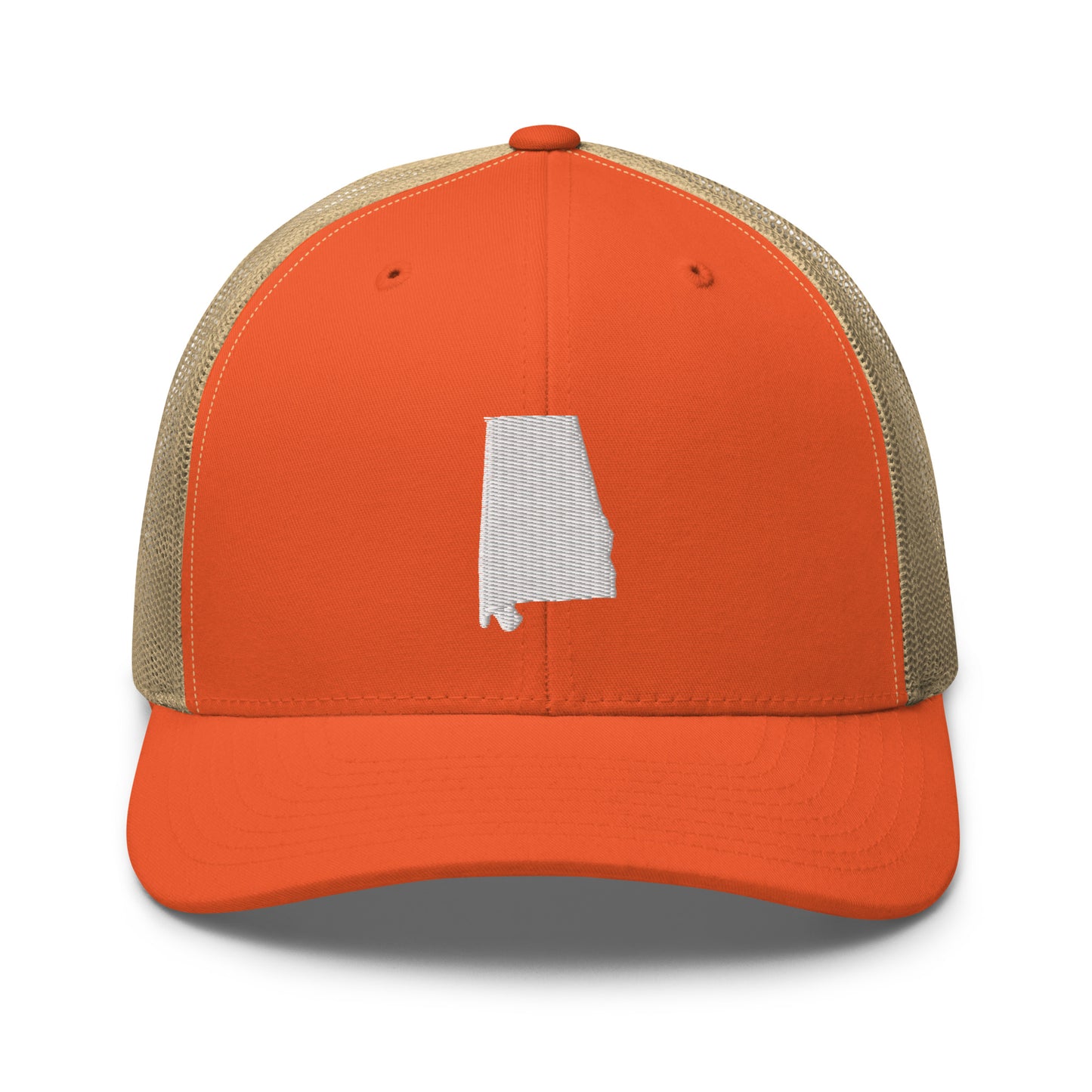 Alabama State Silhouette Mid 6 Panel Snapback Trucker Hat