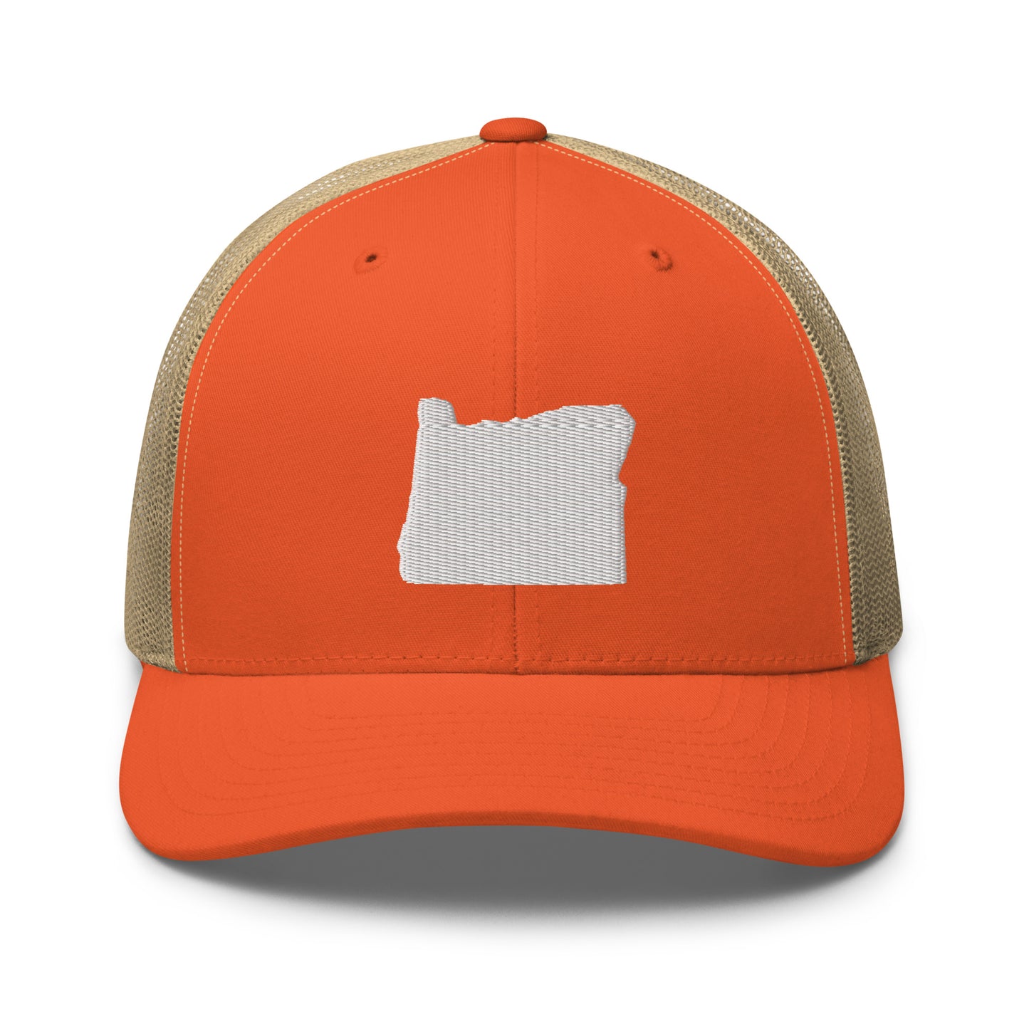 Oregon State Silhouette Mid 6 Panel Snapback Trucker Hat