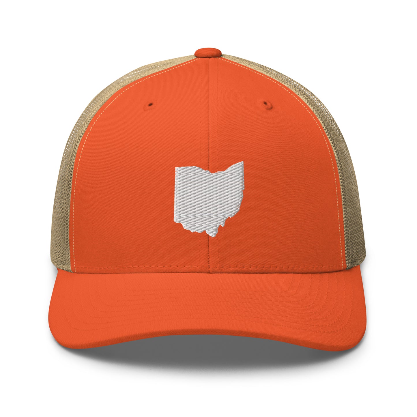 Ohio State Silhouette Mid 6 Panel Snapback Trucker Hat
