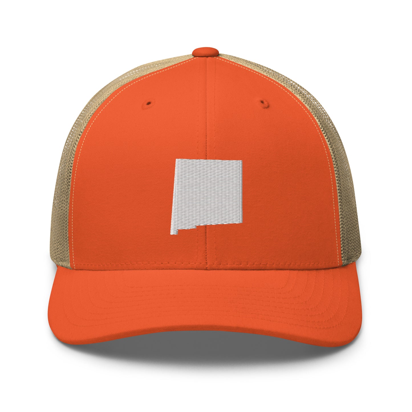 New Mexico State Silhouette Mid 6 Panel Snapback Trucker Hat