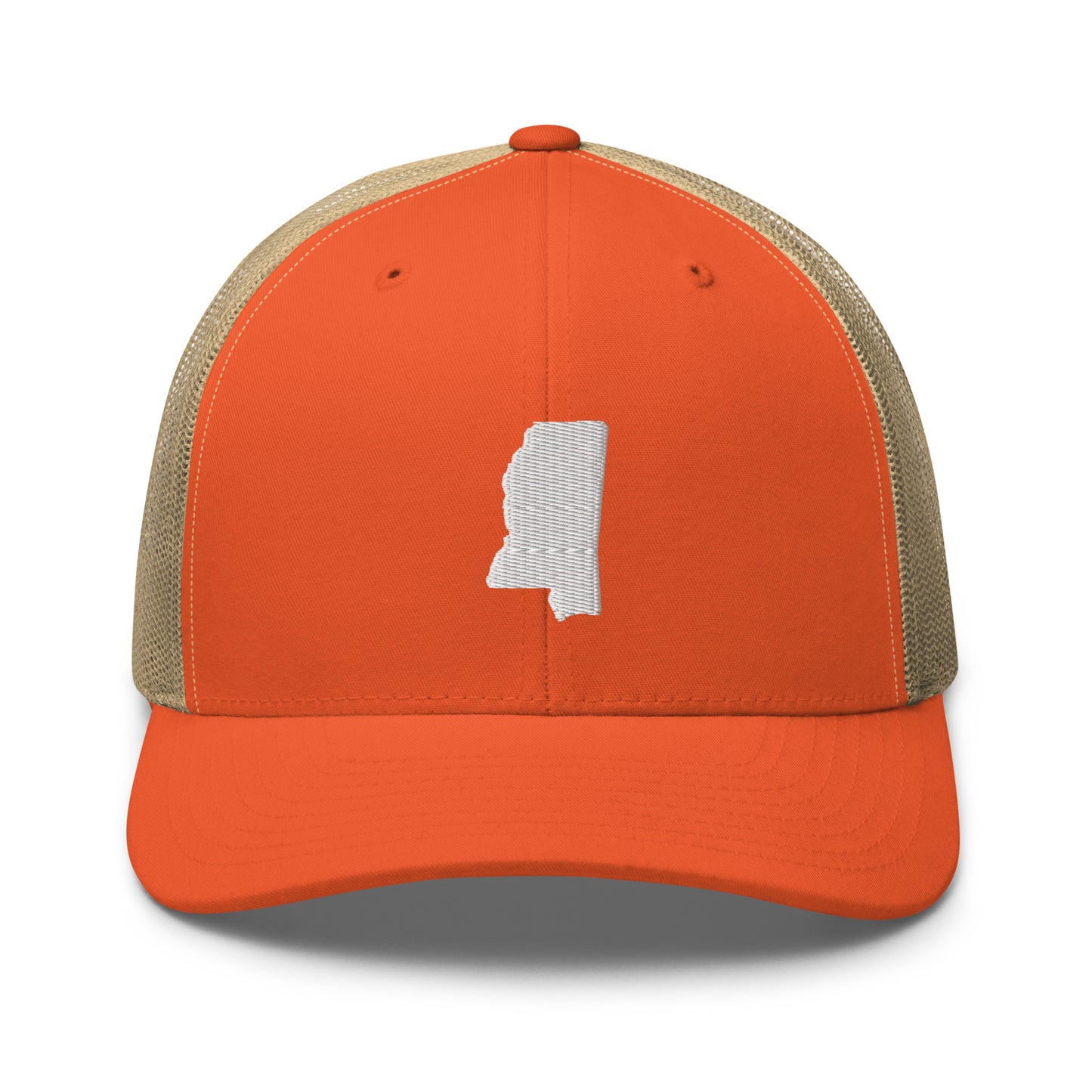 Mississippi State Silhouette Mid 6 Panel Snapback Trucker Hat