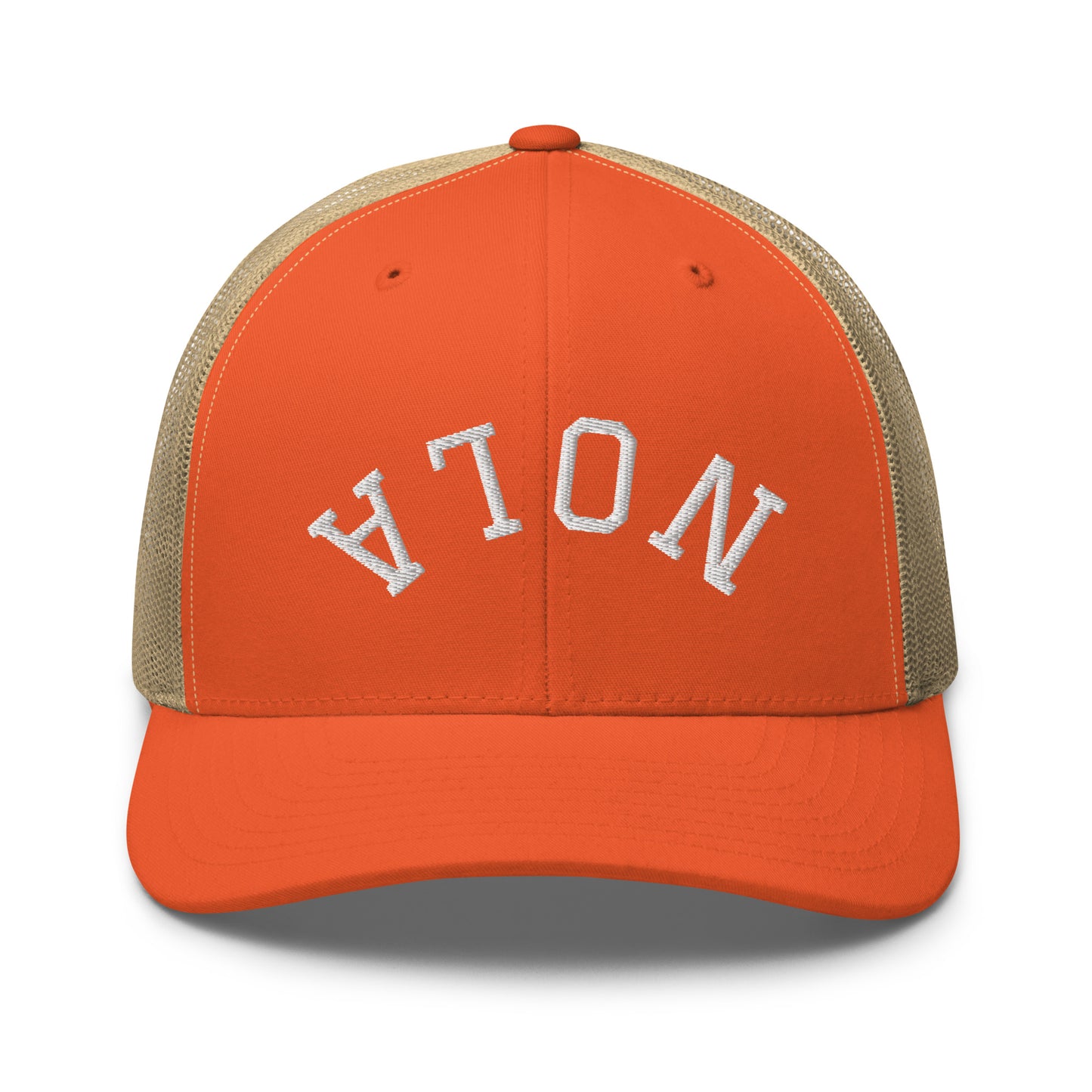 New Orleans Upside Down Arch Mid 6 Panel Snapback Trucker Hat