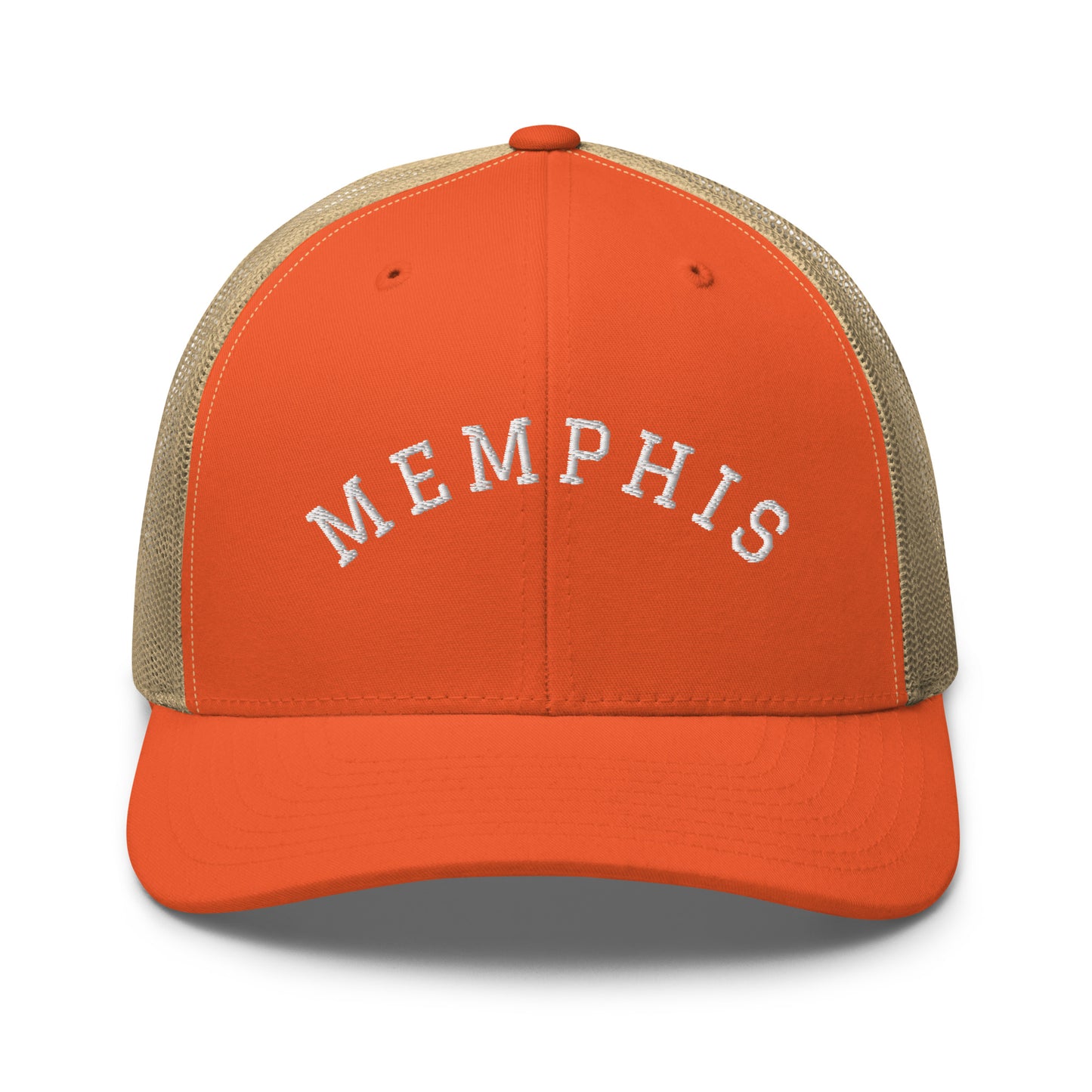 Memphis Arch Mid 6 Panel Snapback Trucker Hat