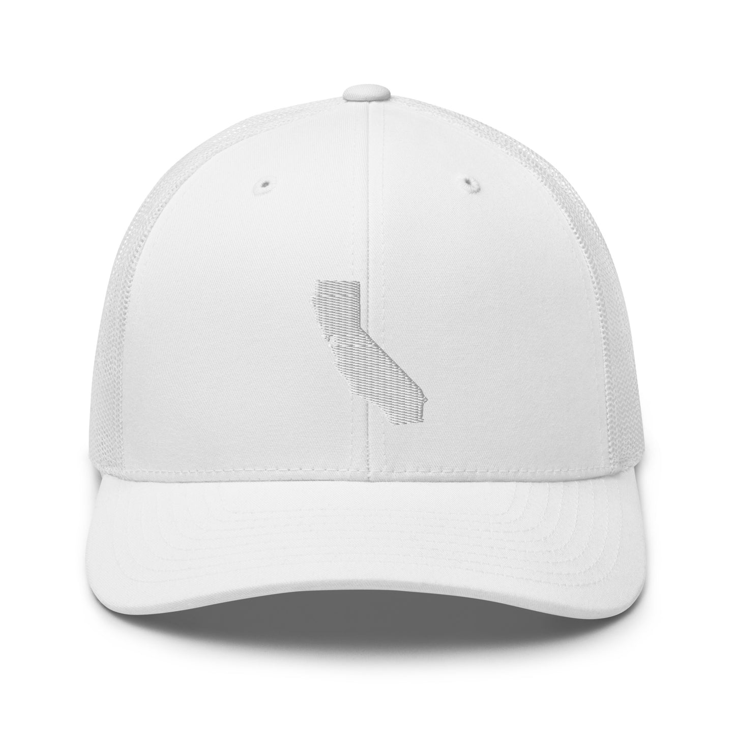 California State Silhouette Mid 6 Panel Snapback Trucker Hat