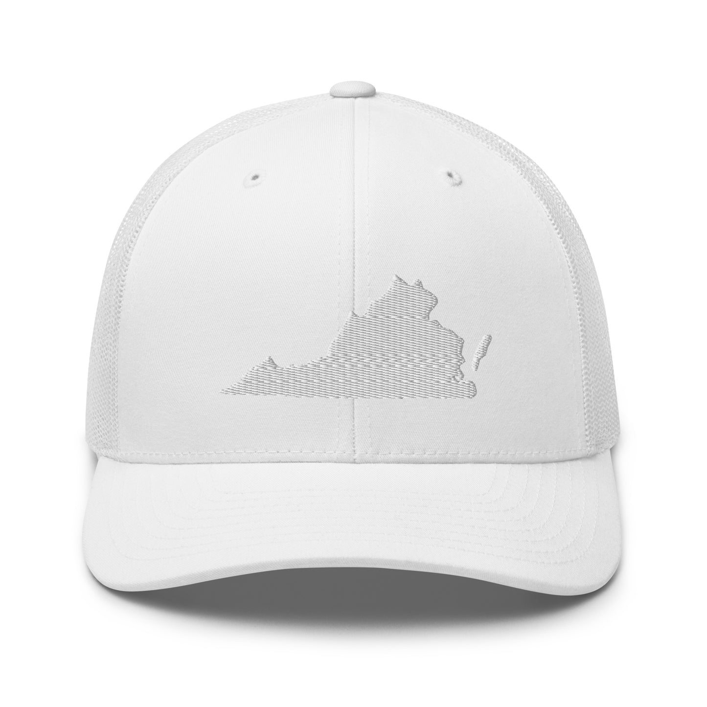 Virginia State Silhouette Mid 6 Panel Snapback Trucker Hat