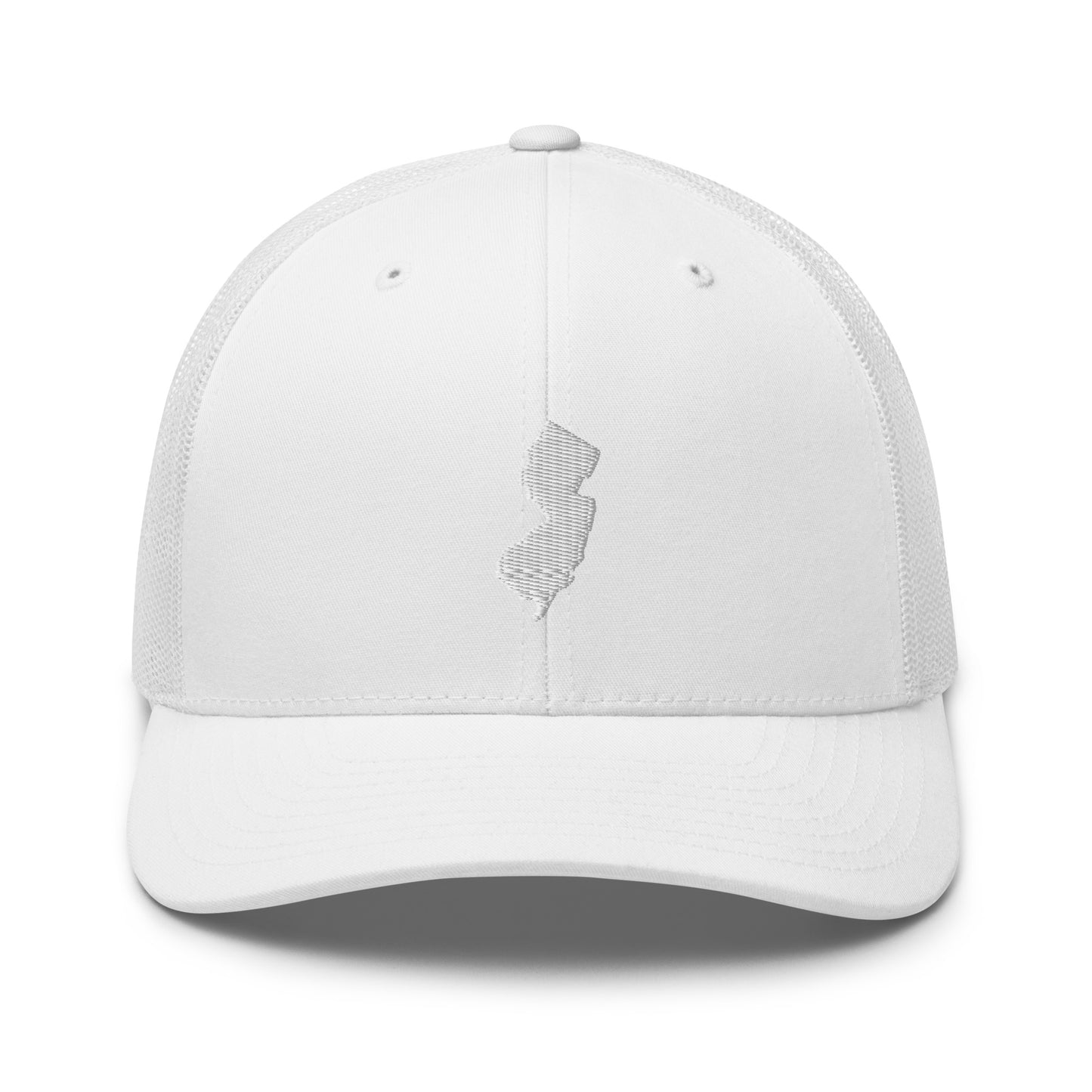 New Jersey State Silhouette Mid 6 Panel Snapback Trucker Hat