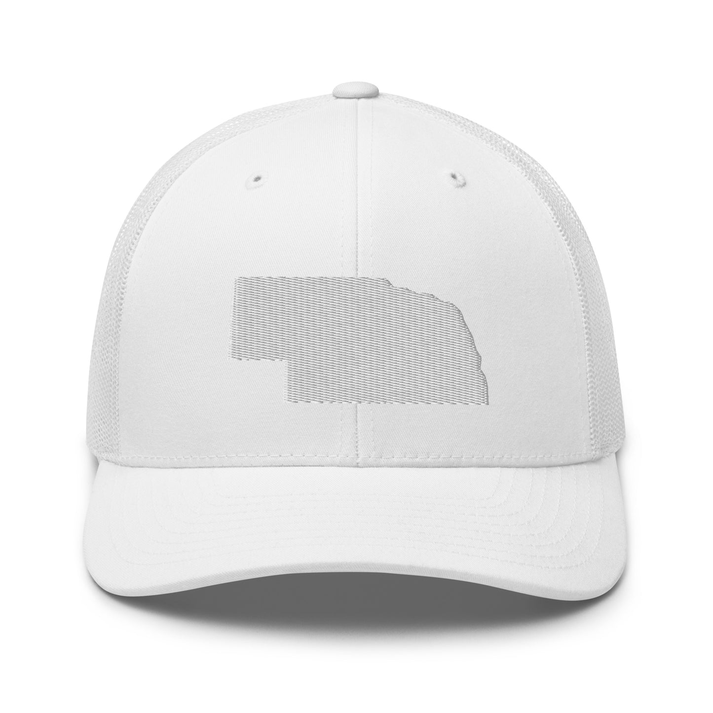 Nebraska State Silhouette Mid 6 Panel Snapback Trucker Hat