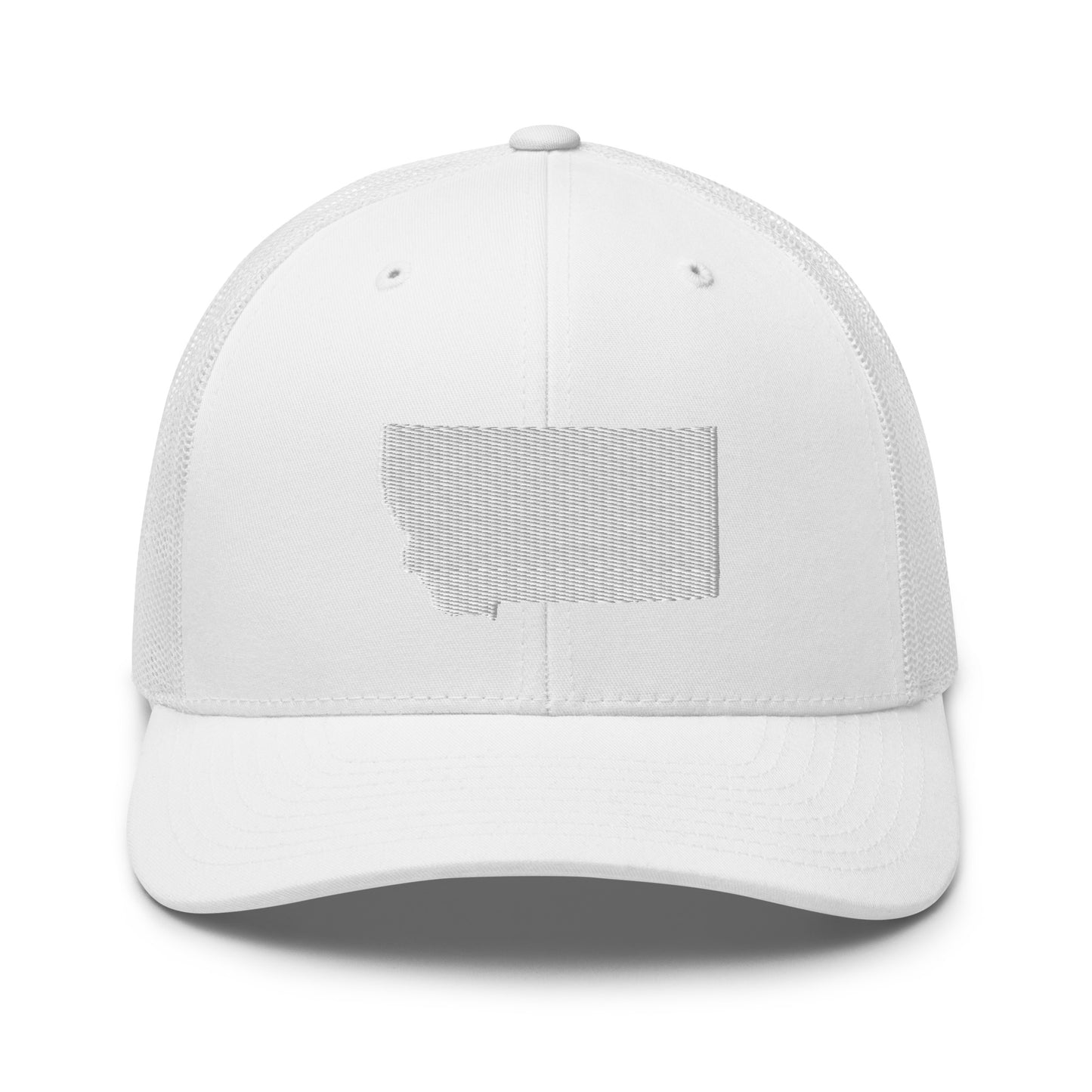 Montana State Silhouette Mid 6 Panel Snapback Trucker Hat