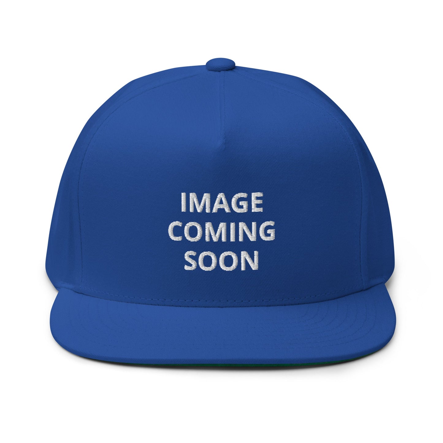 Royal Blue 5 Panel Snapback hat with White New Hampshire Arch embroidery