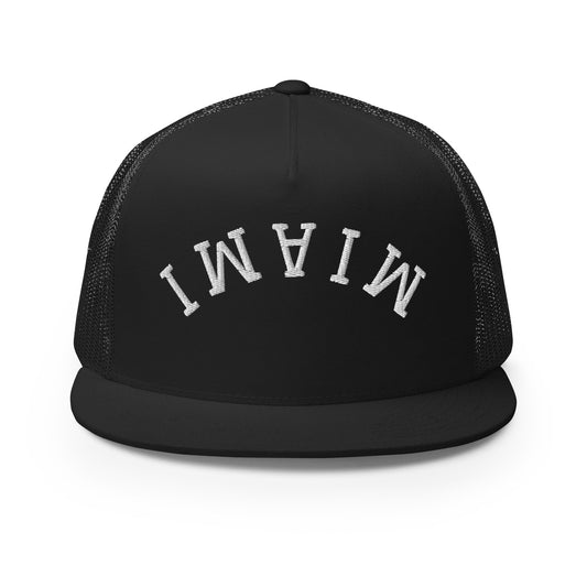 Miami Upside Down Arch High 5 Panel A-Frame Snapback Trucker Hat