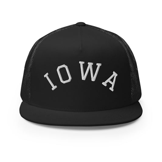 Iowa Arch High 5 Panel A-Frame Snapback Trucker Hat