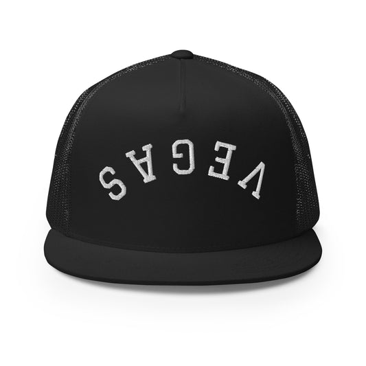 Las Vegas Upside Down Arch High 5 Panel A-Frame Snapback Trucker Hat