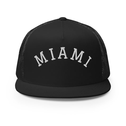 Miami Arch High 5 Panel A-Frame Snapback Trucker Hat