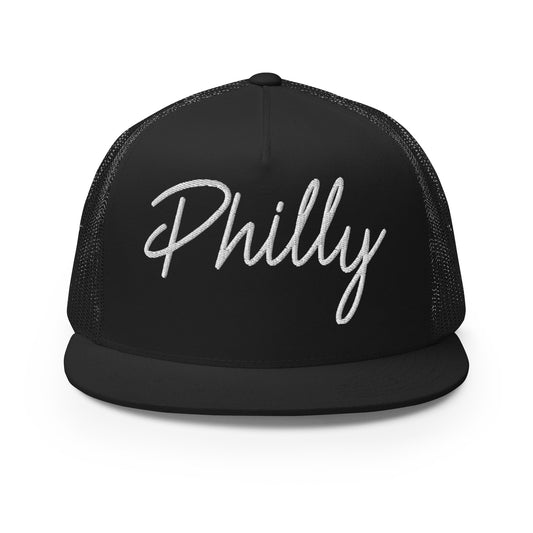 Philly Retro Script High 5 Panel A-Frame Snapback Trucker Hat
