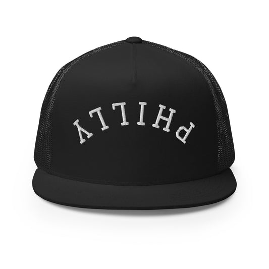 Philly Upside Down Arch High 5 Panel A-Frame Snapback Trucker Hat