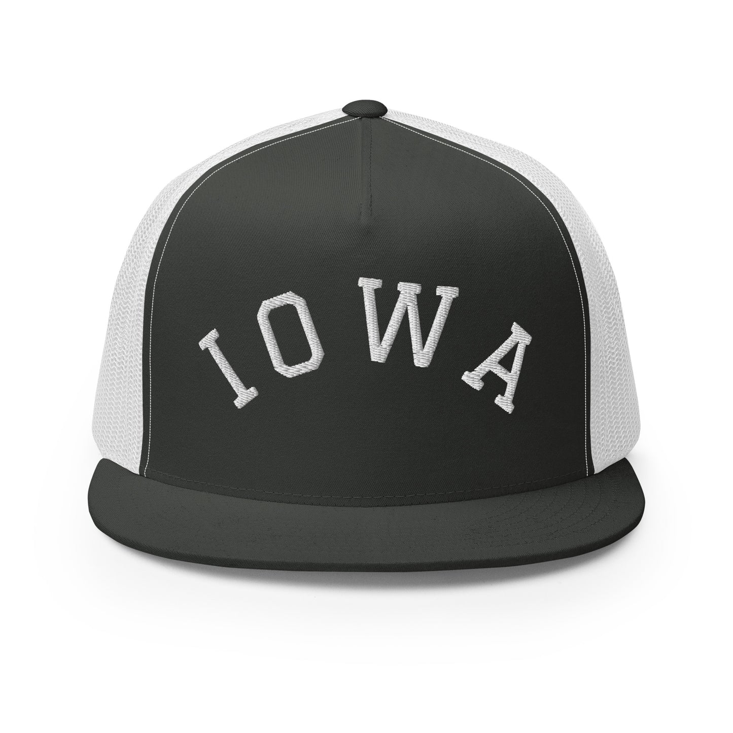 Iowa Arch High 5 Panel A-Frame Snapback Trucker Hat