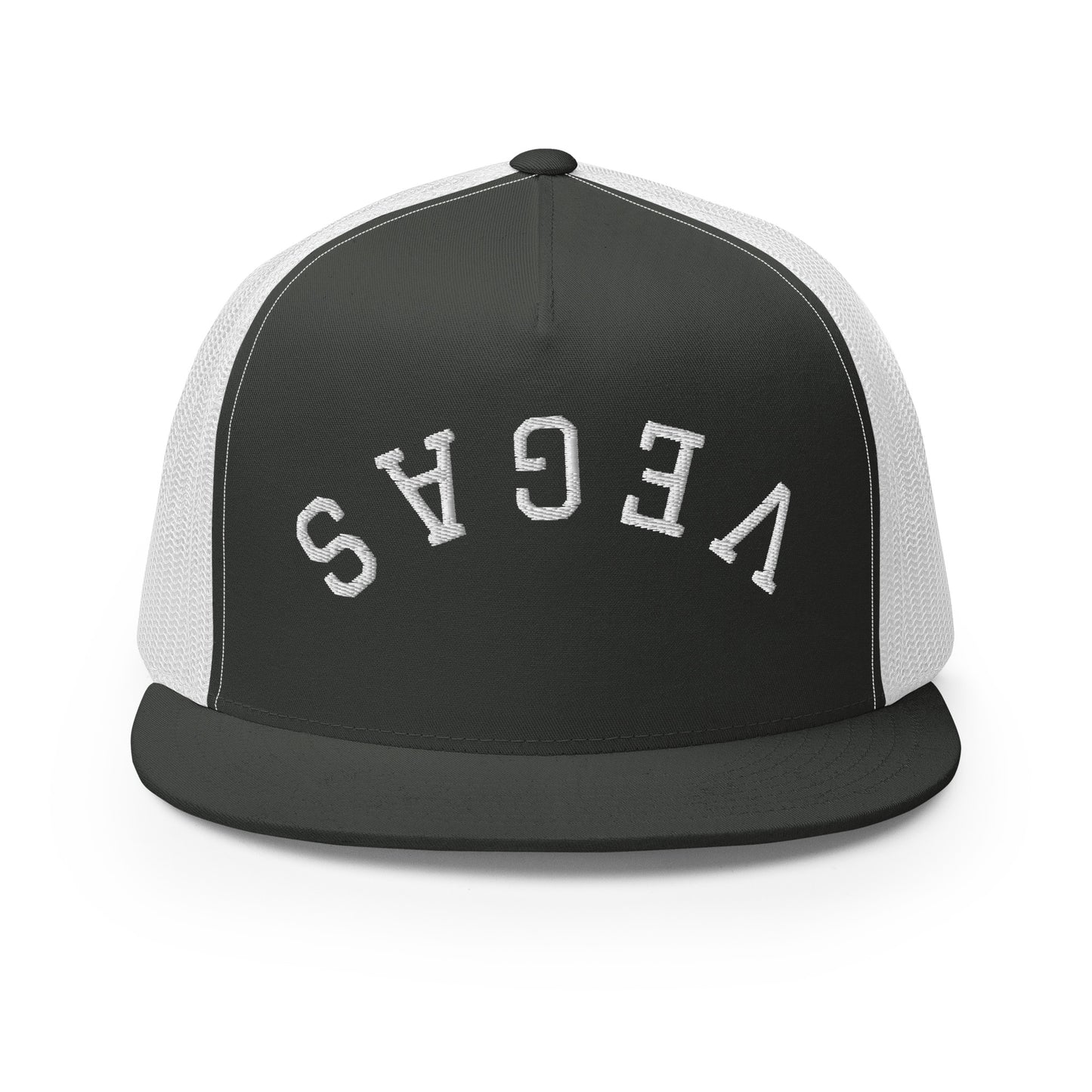 Las Vegas Upside Down Arch High 5 Panel A-Frame Snapback Trucker Hat
