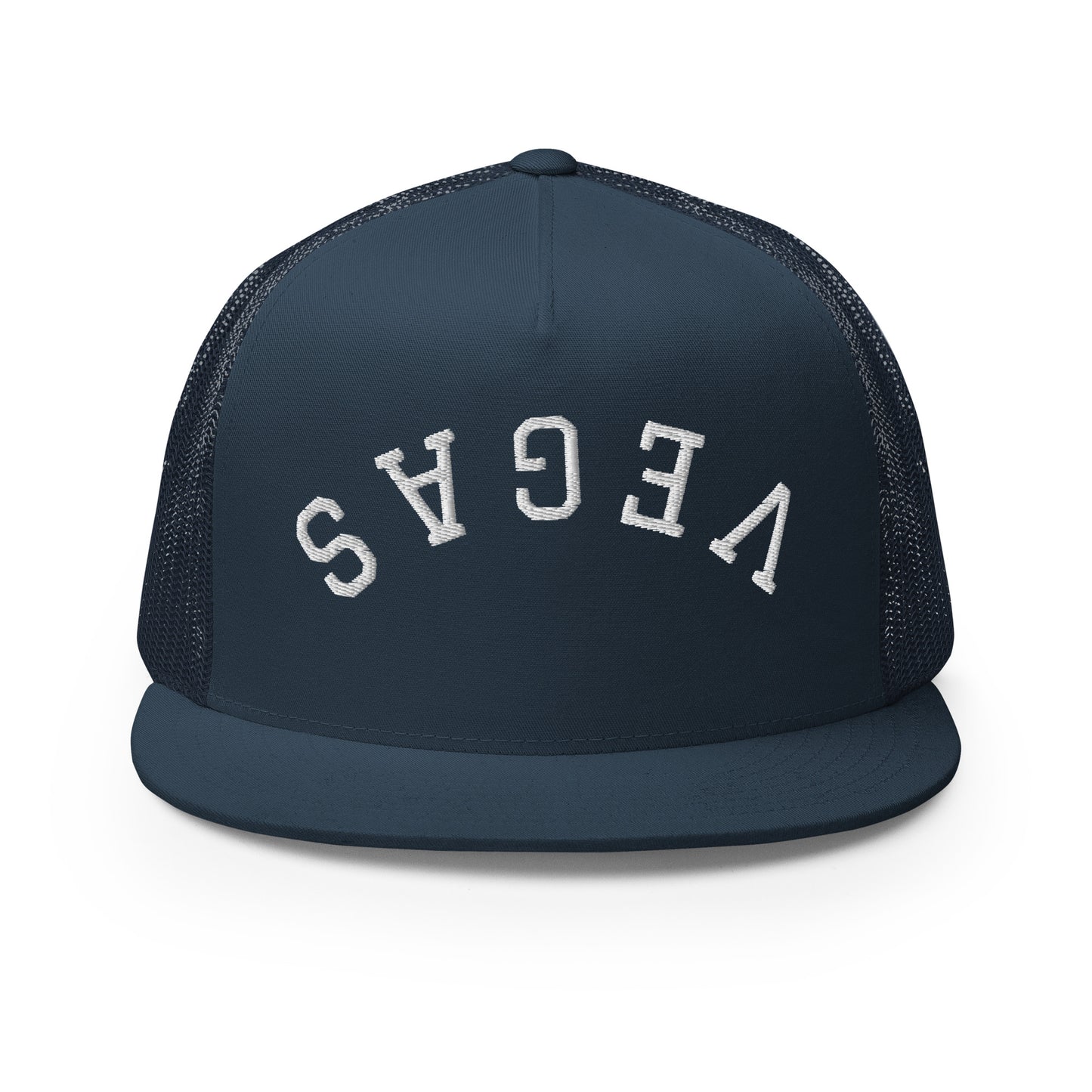 Las Vegas Upside Down Arch High 5 Panel A-Frame Snapback Trucker Hat