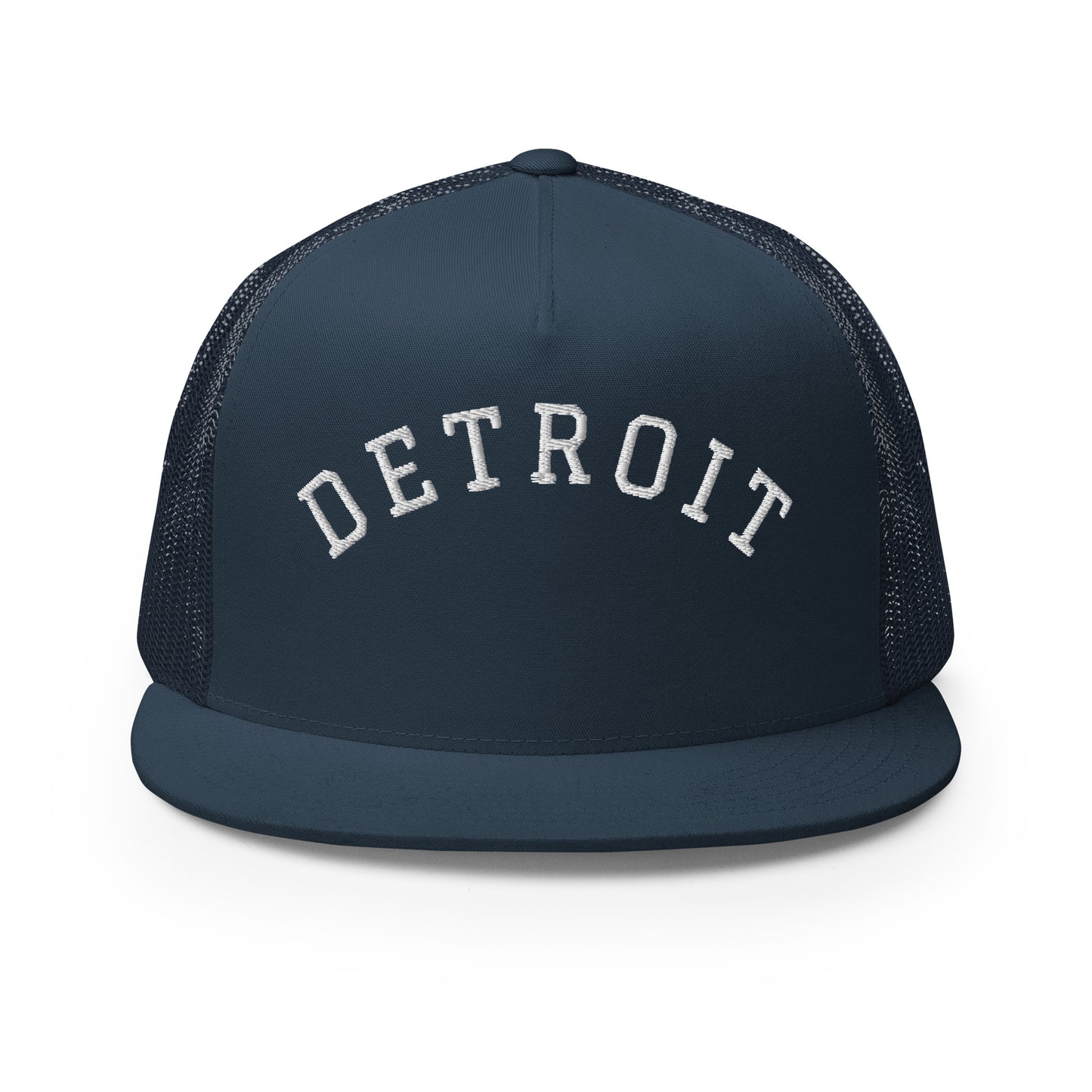 Detroit Arch High 5 Panel A-Frame Snapback Trucker Hat