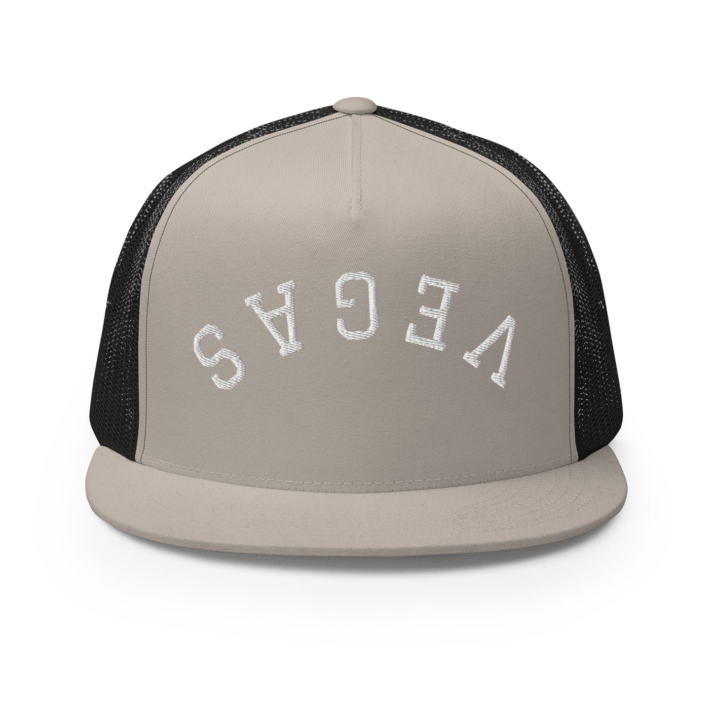 Las Vegas Upside Down Arch High 5 Panel A-Frame Snapback Trucker Hat