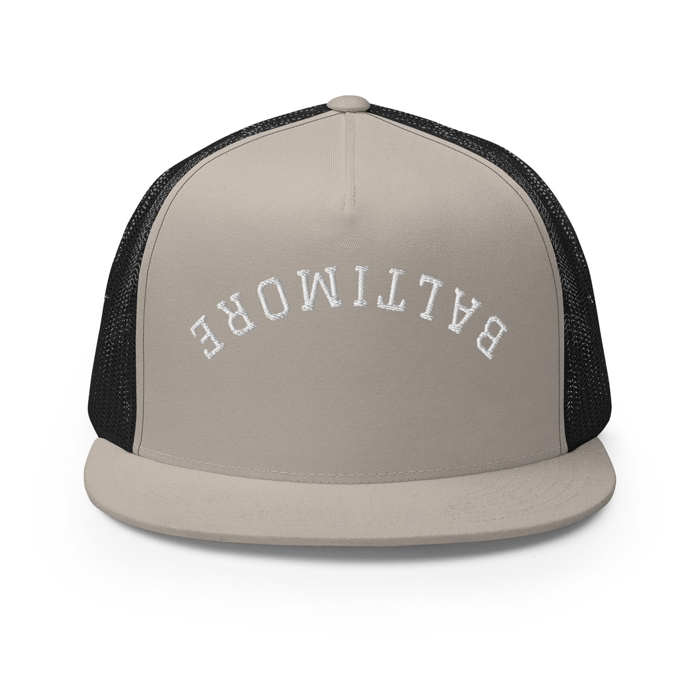 Baltimore Upside Down Arch High 5 Panel A-Frame Snapback Trucker Hat