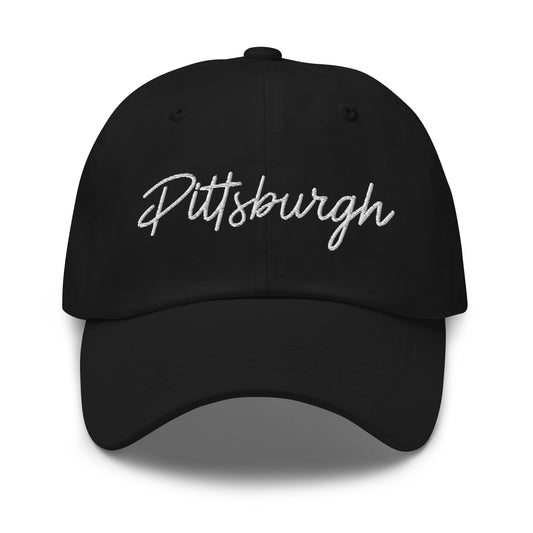 Pittsburgh Retro Script Dad Hat