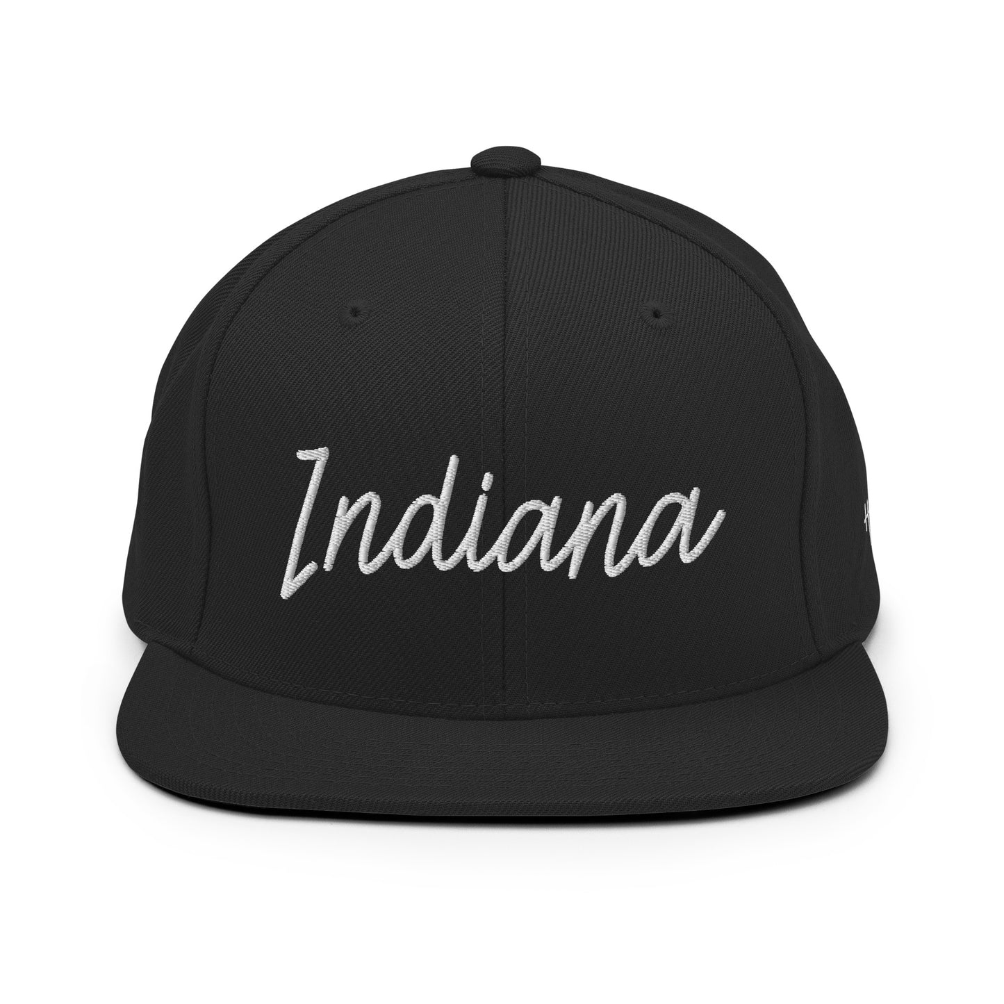 Indiana Retro Script 6 Panel Snapback Hat