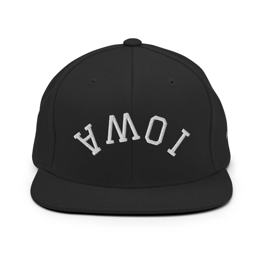 Iowa Upside Down Arch 6 Panel Snapback Hat