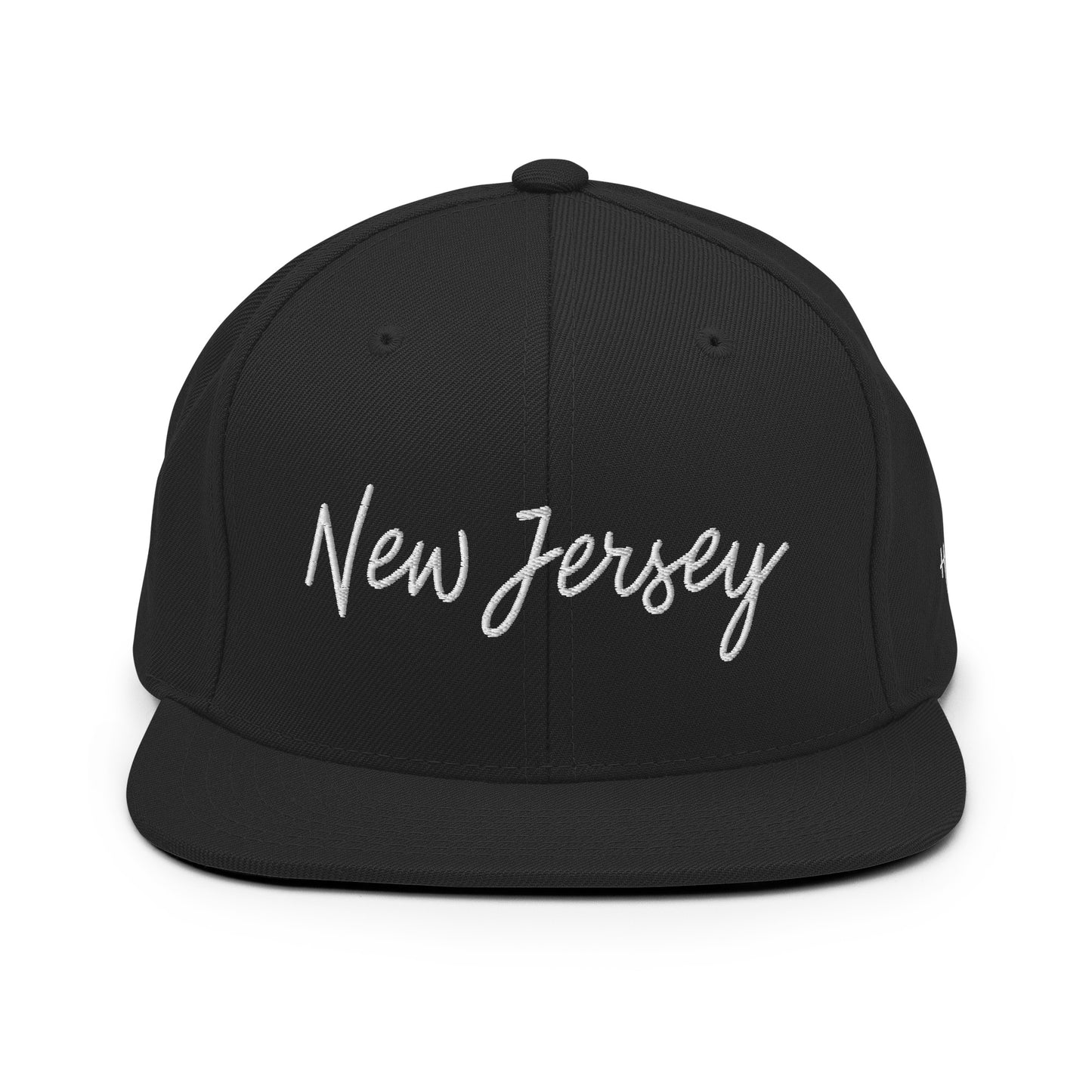 New Jersey Retro Script 6 Panel Snapback Hat