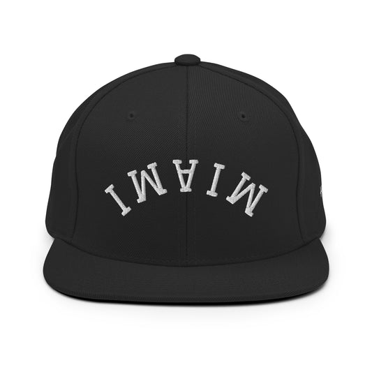 Miami Upside Down Arch 6 Panel Snapback Hat